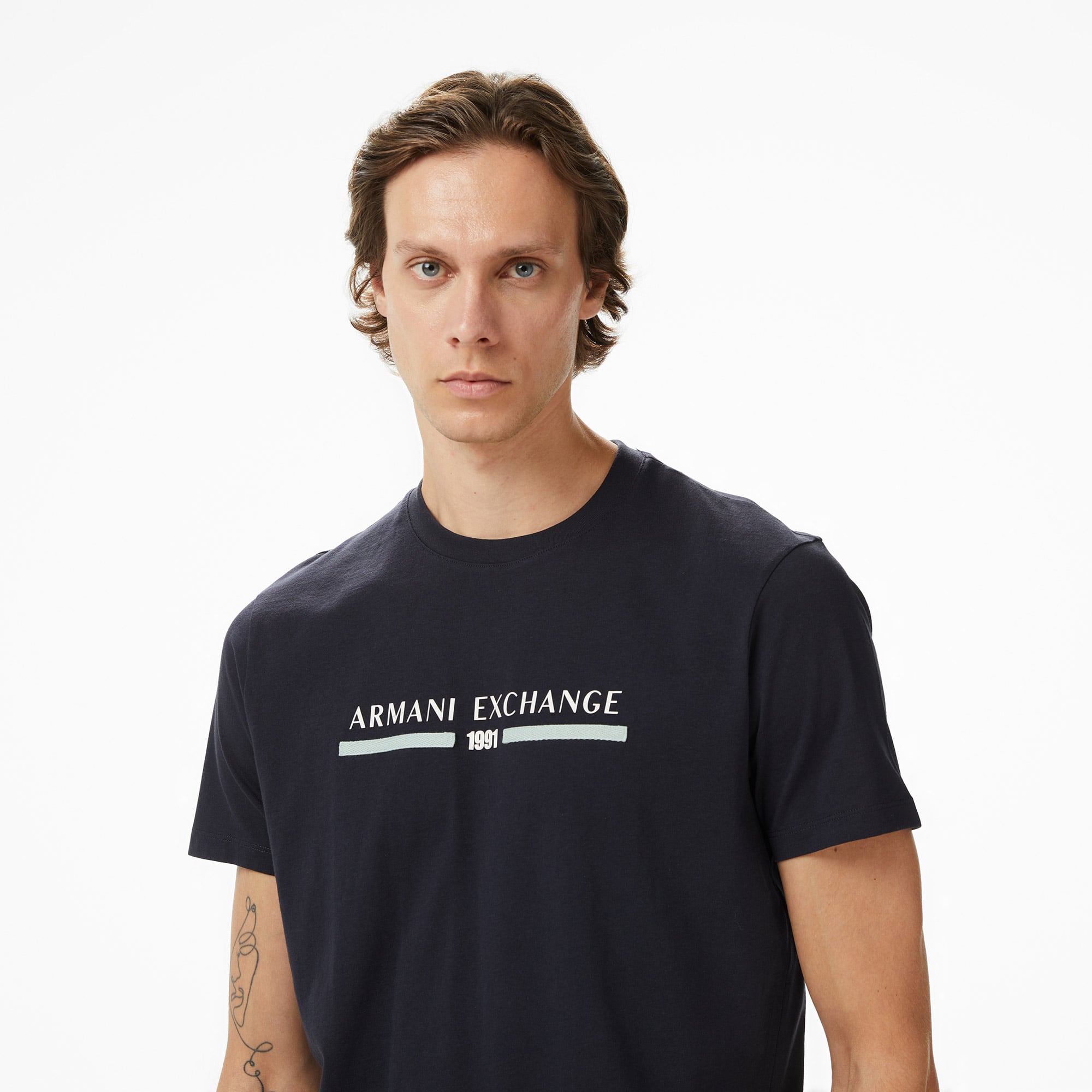 Armani Exchange Erkek Lacivert T-Shirt