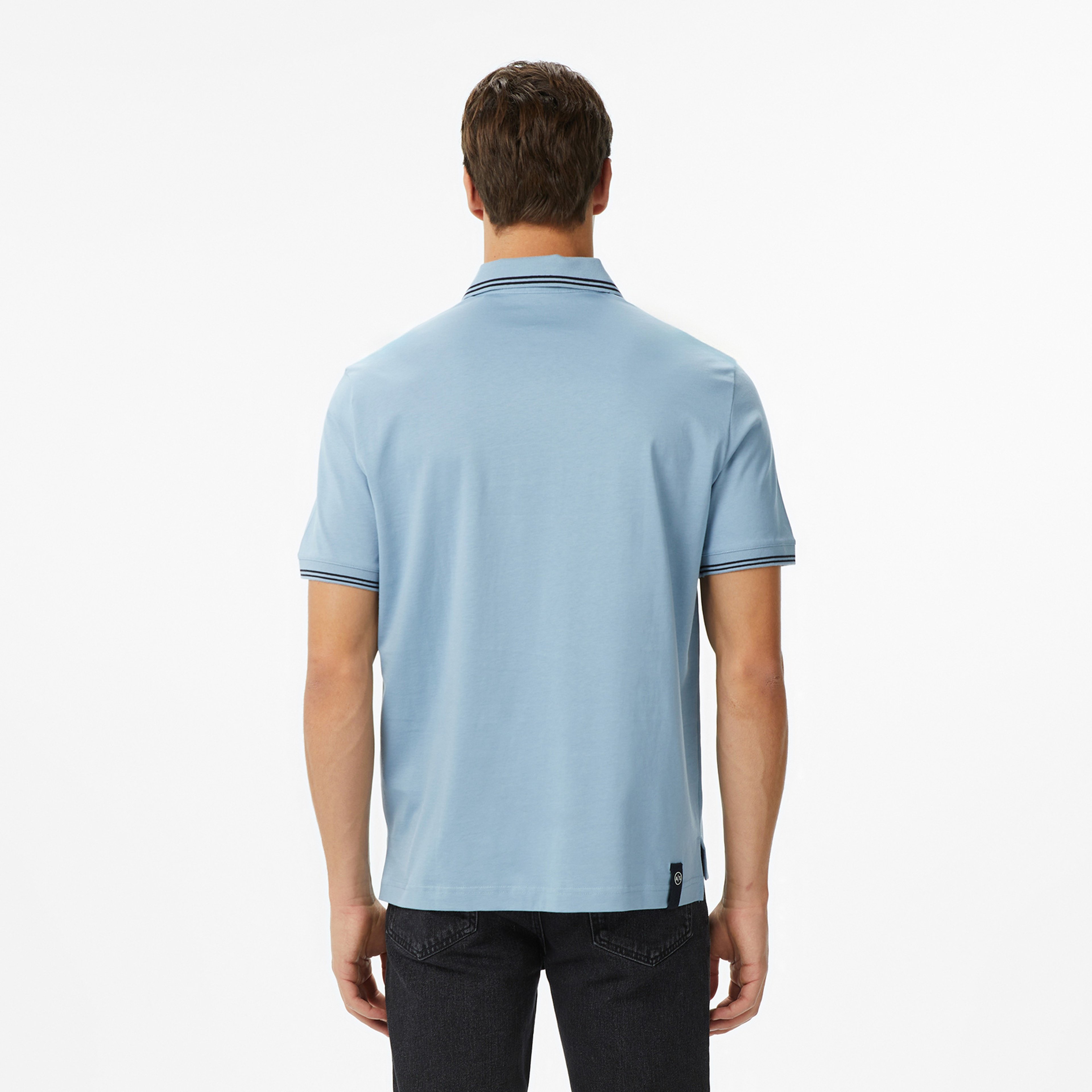 Armani Exchange Erkek Denim Polo
