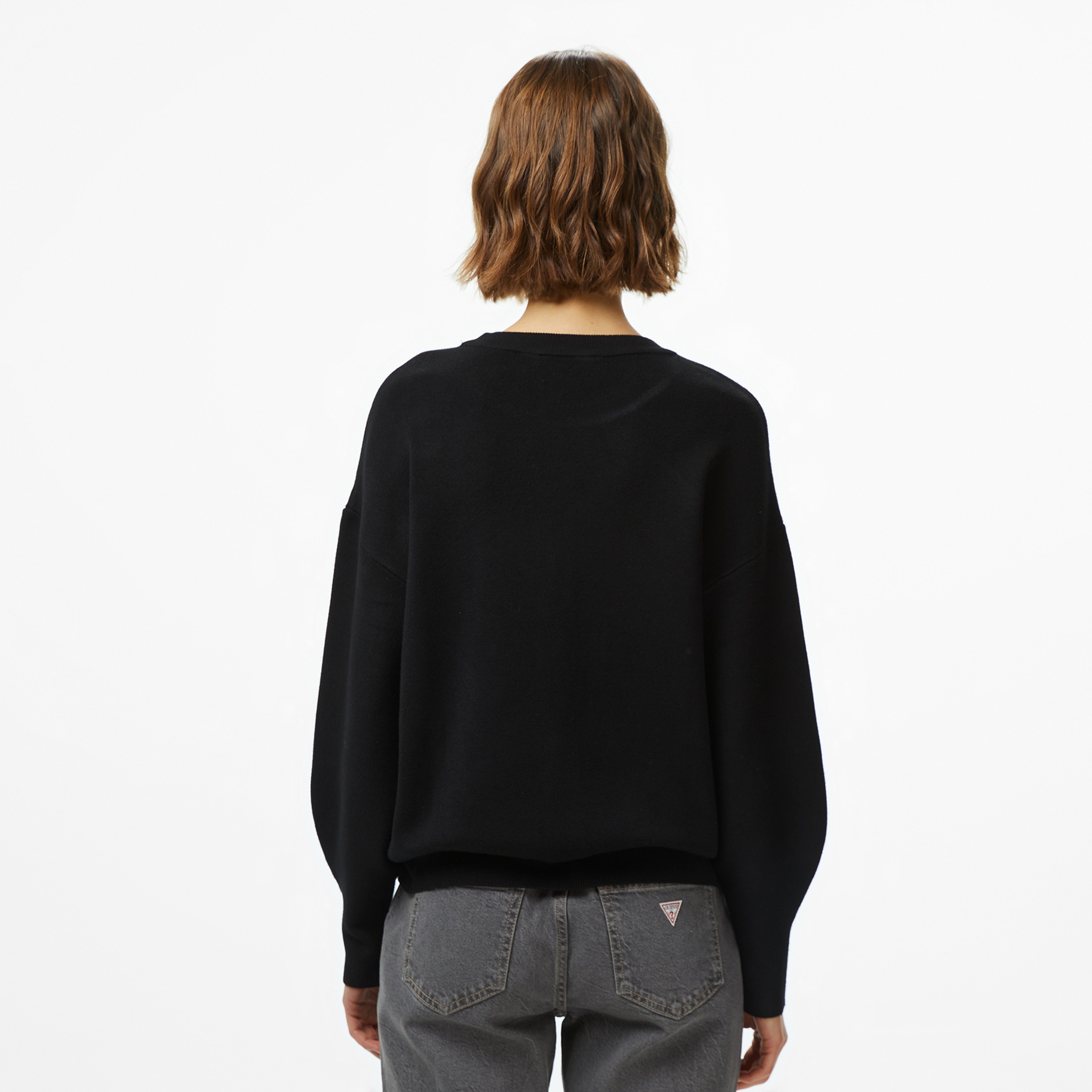 Guess Leighton Kadın Siyah Triko