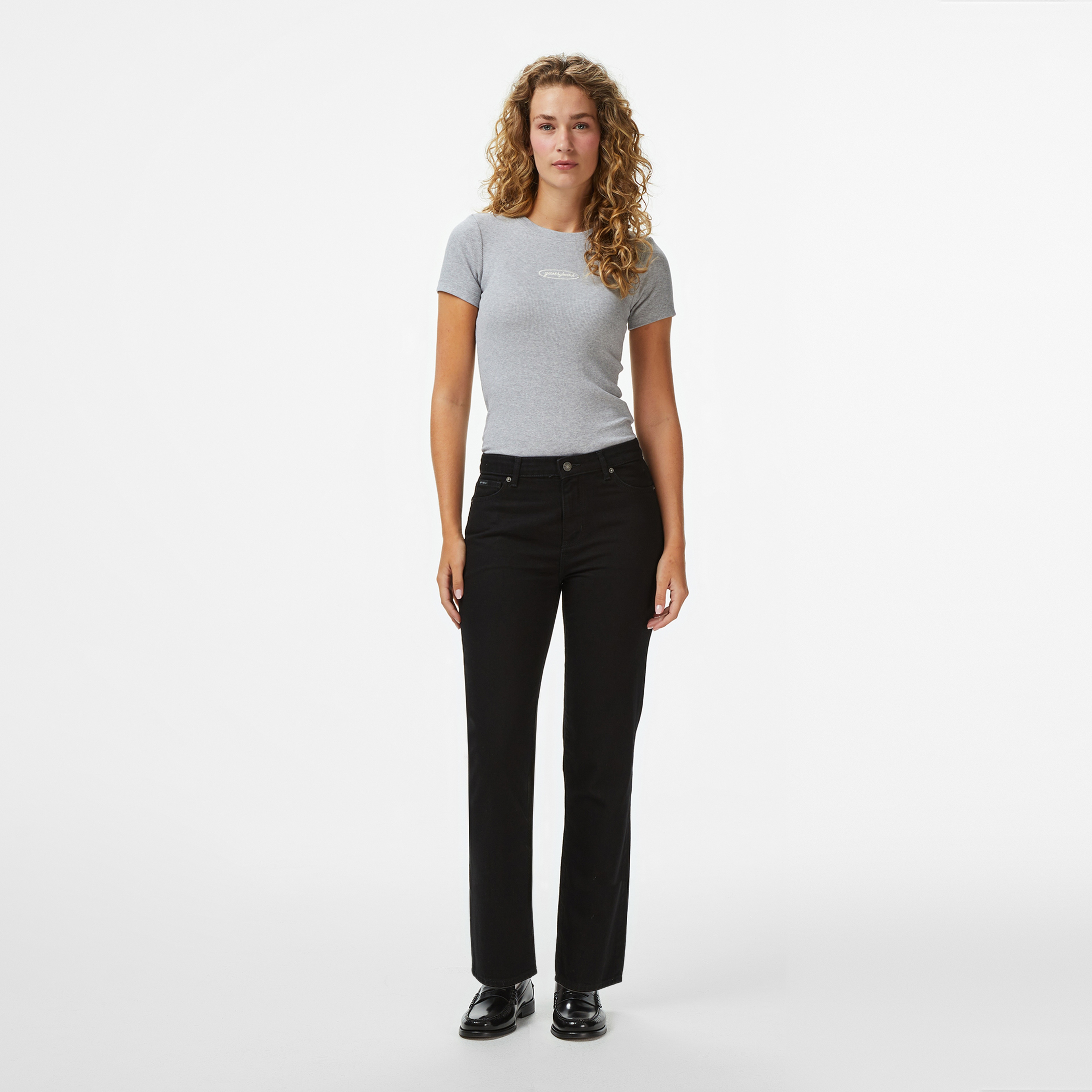 Guess Jeans Kadın Gri T-Shirt