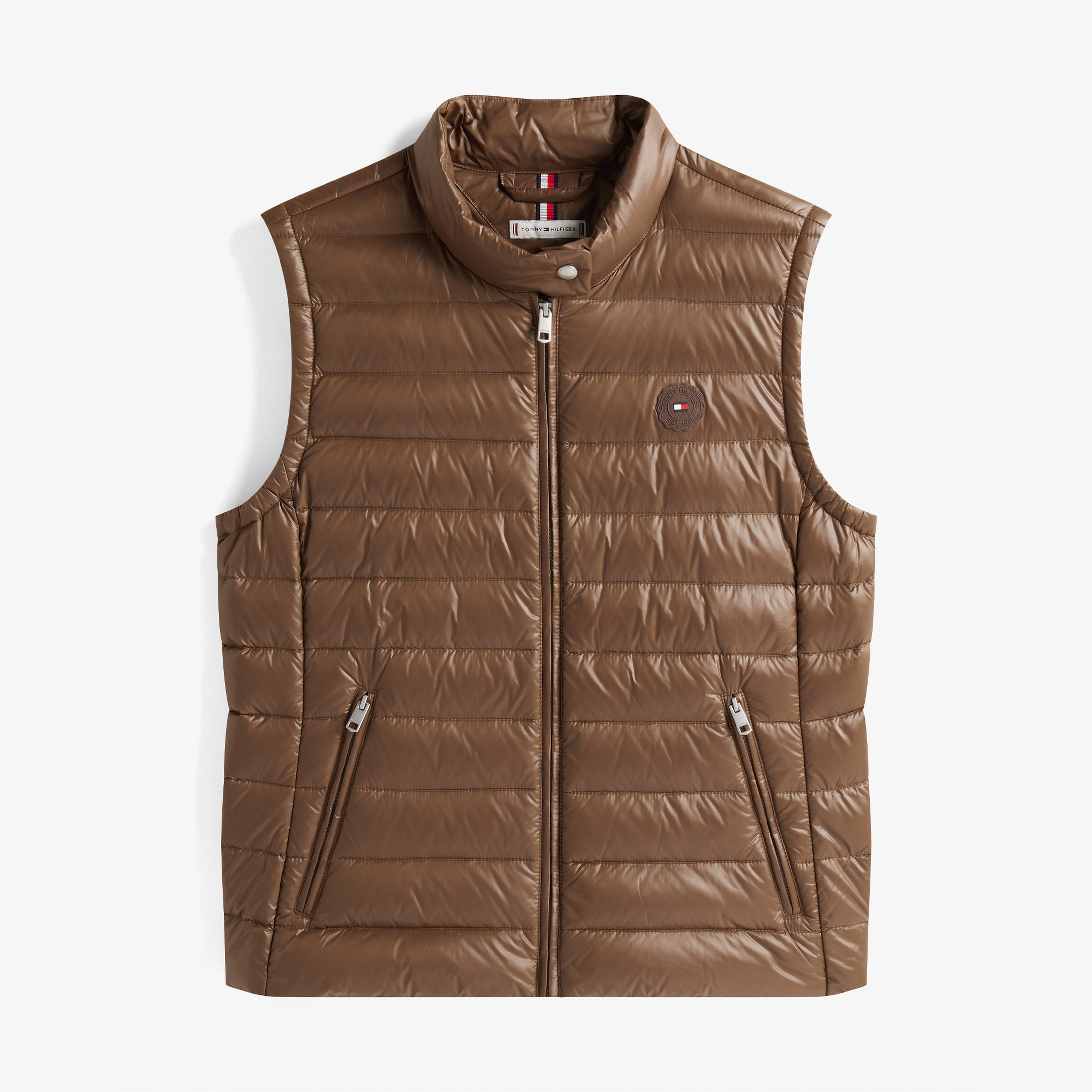 Tommy Hilfiger Down Mock Kadın Kahverengi Yelek