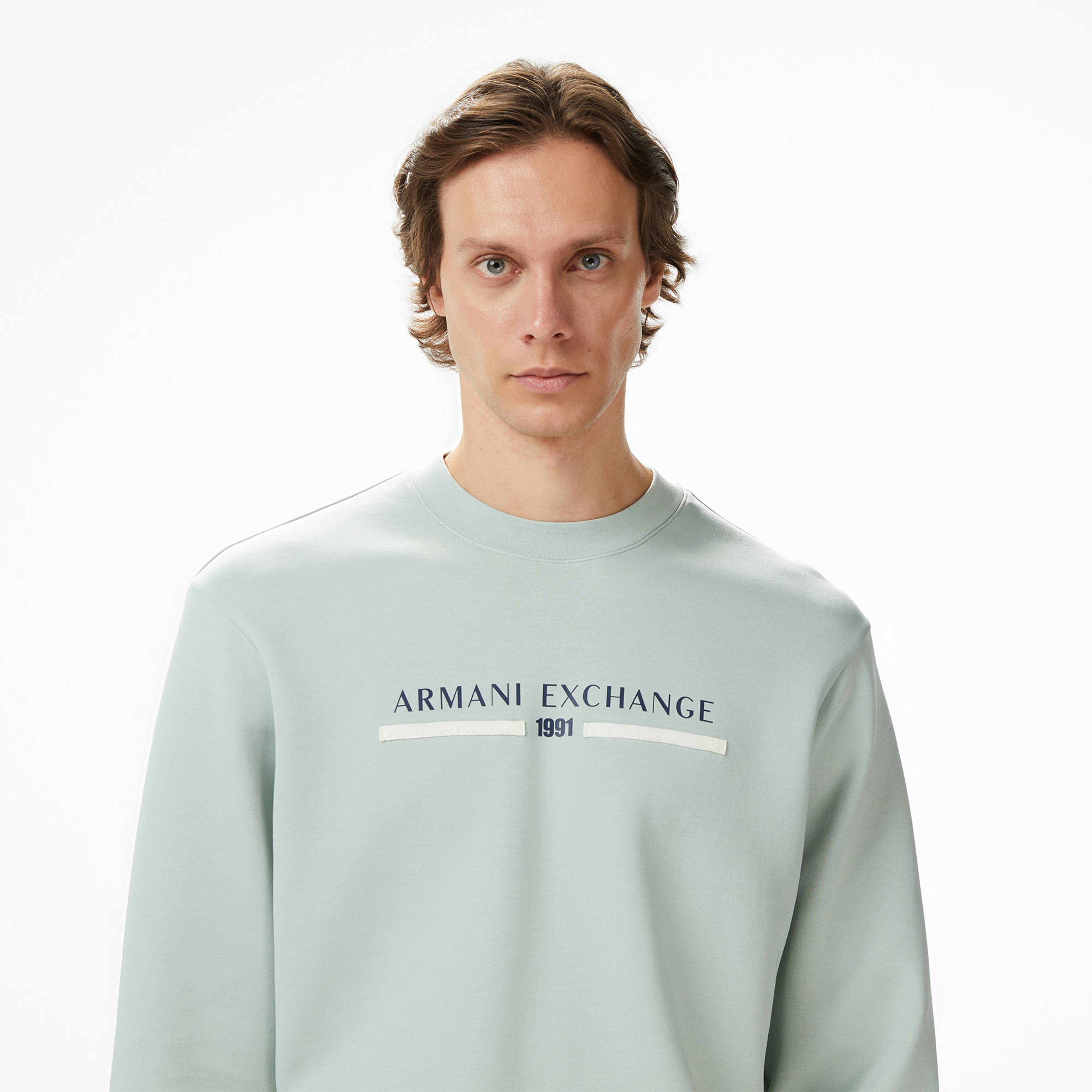 Armani Exchange Erkek Gri Sweatshirt