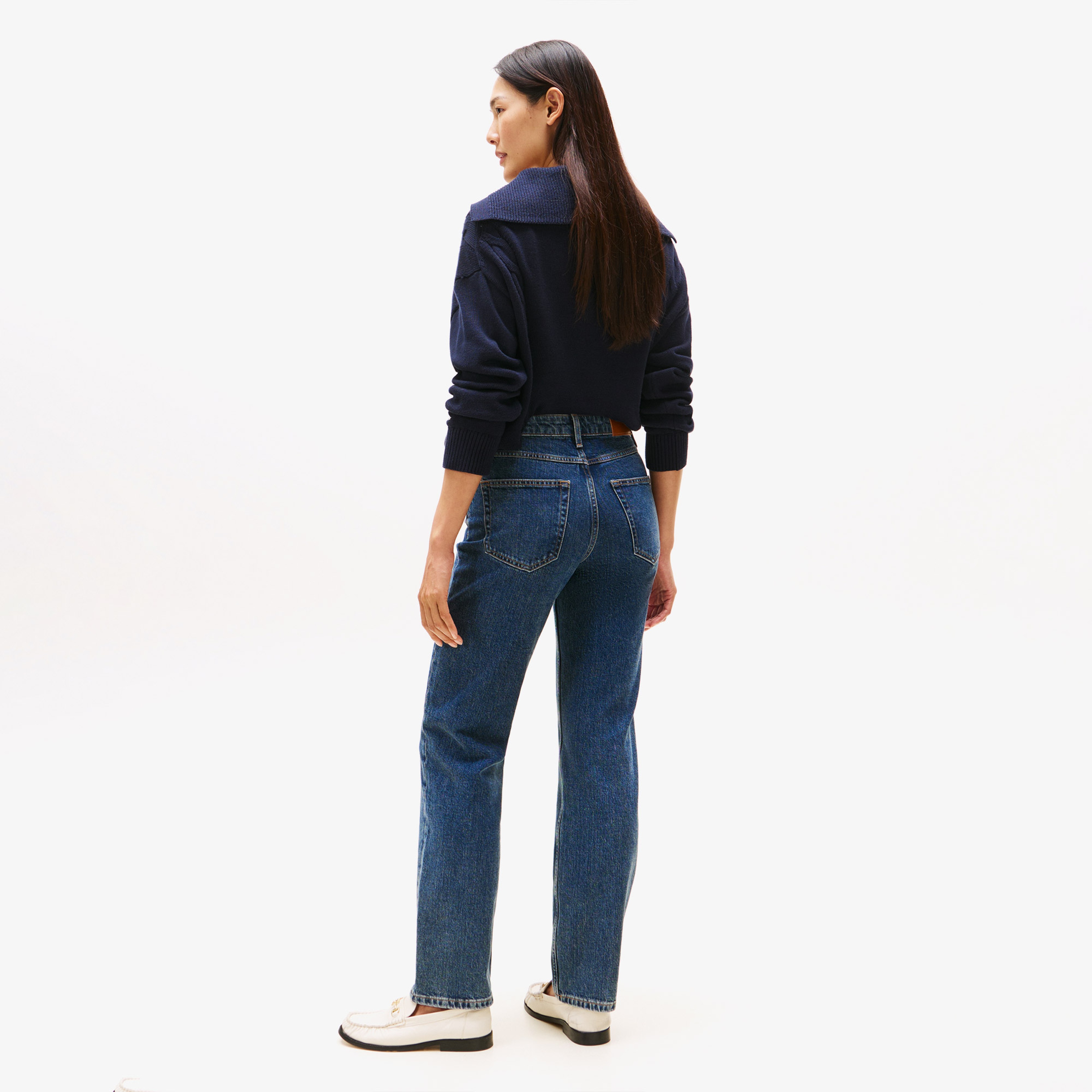 Tommy Hilfiger Denim Classic Straight Kadın Mavi Straight Jean