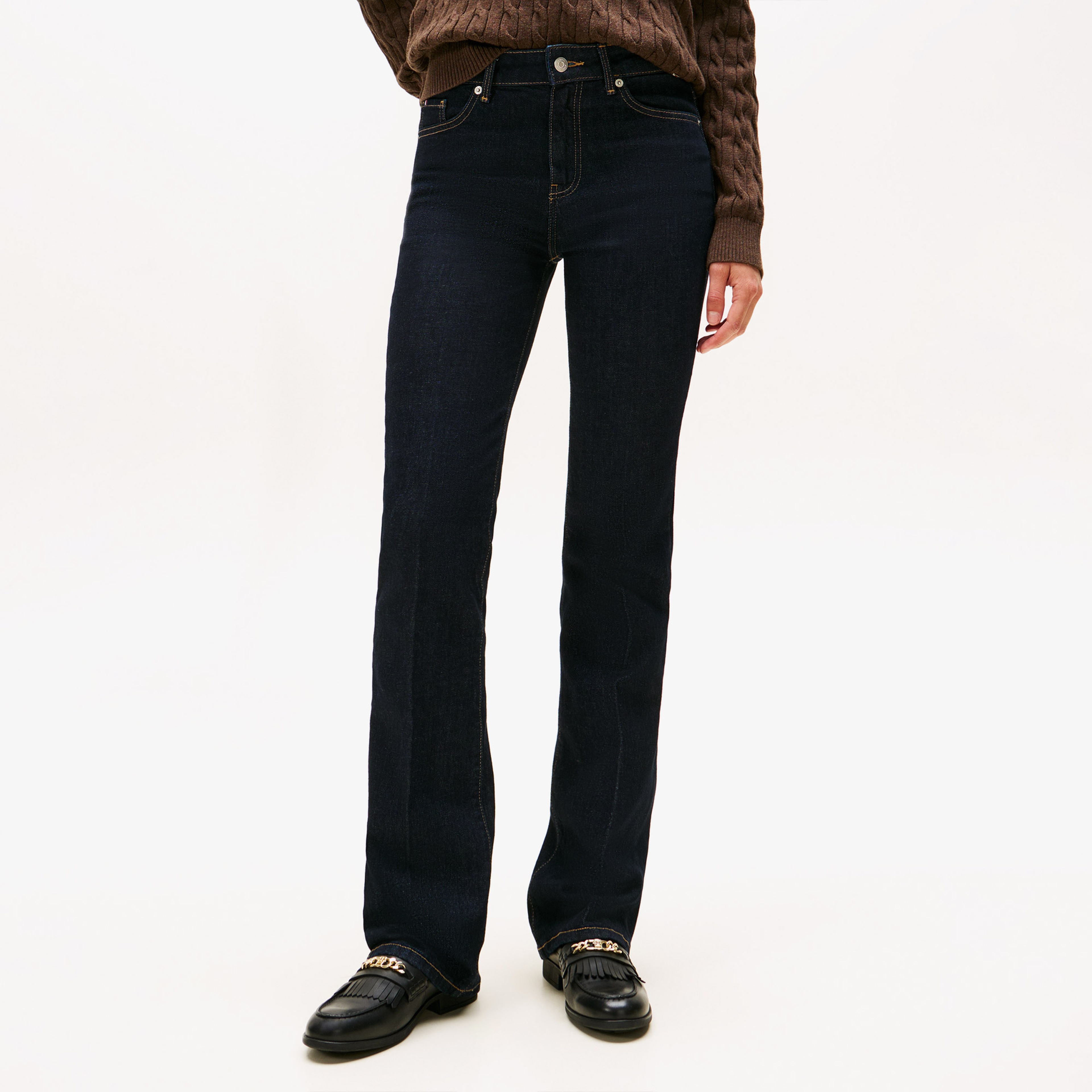 Tommy Hilfiger Denim Rinse Kadın Mavi Bootcut Jean