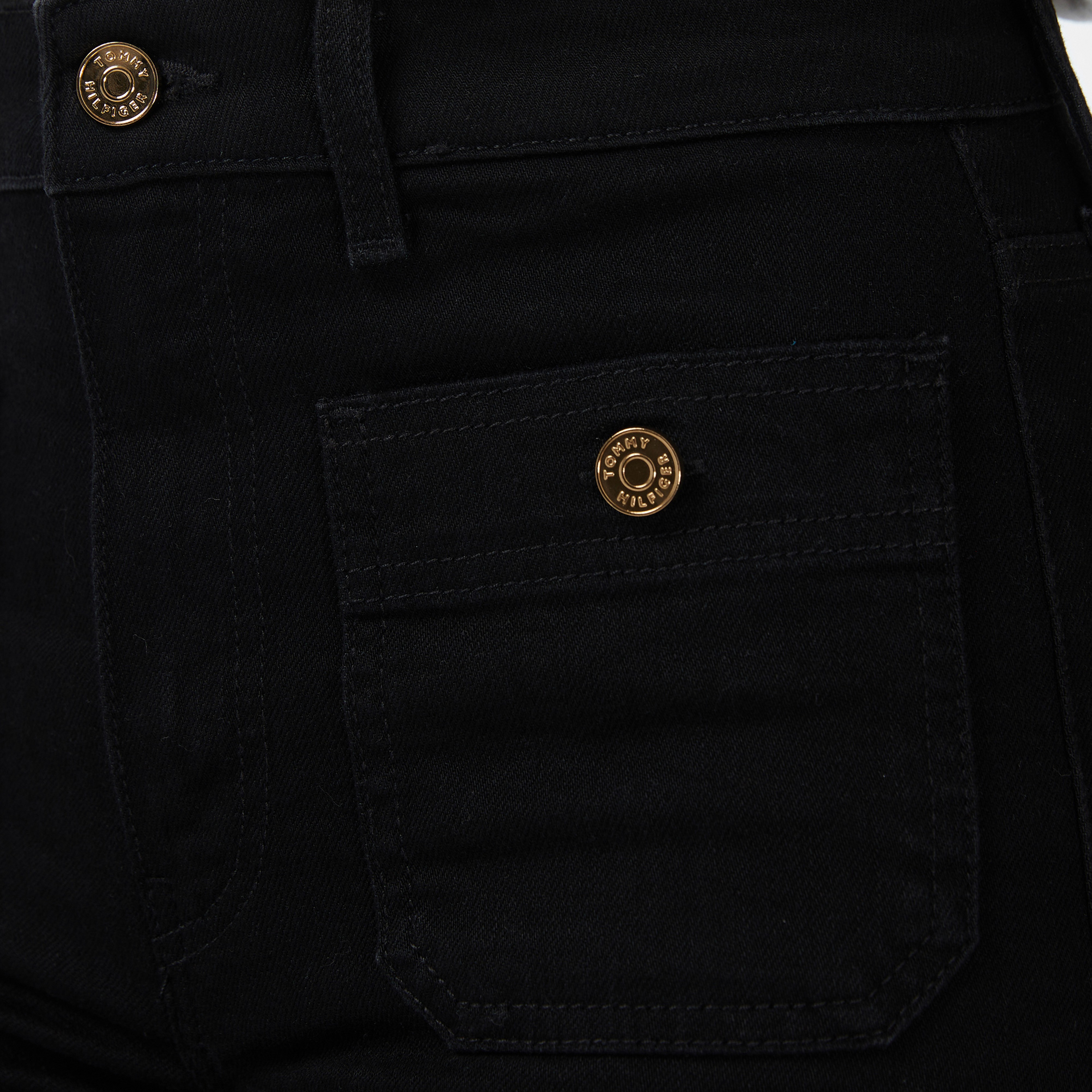 Tommy Hilfiger Denim Black Kadın Mavi Bootcut Jean