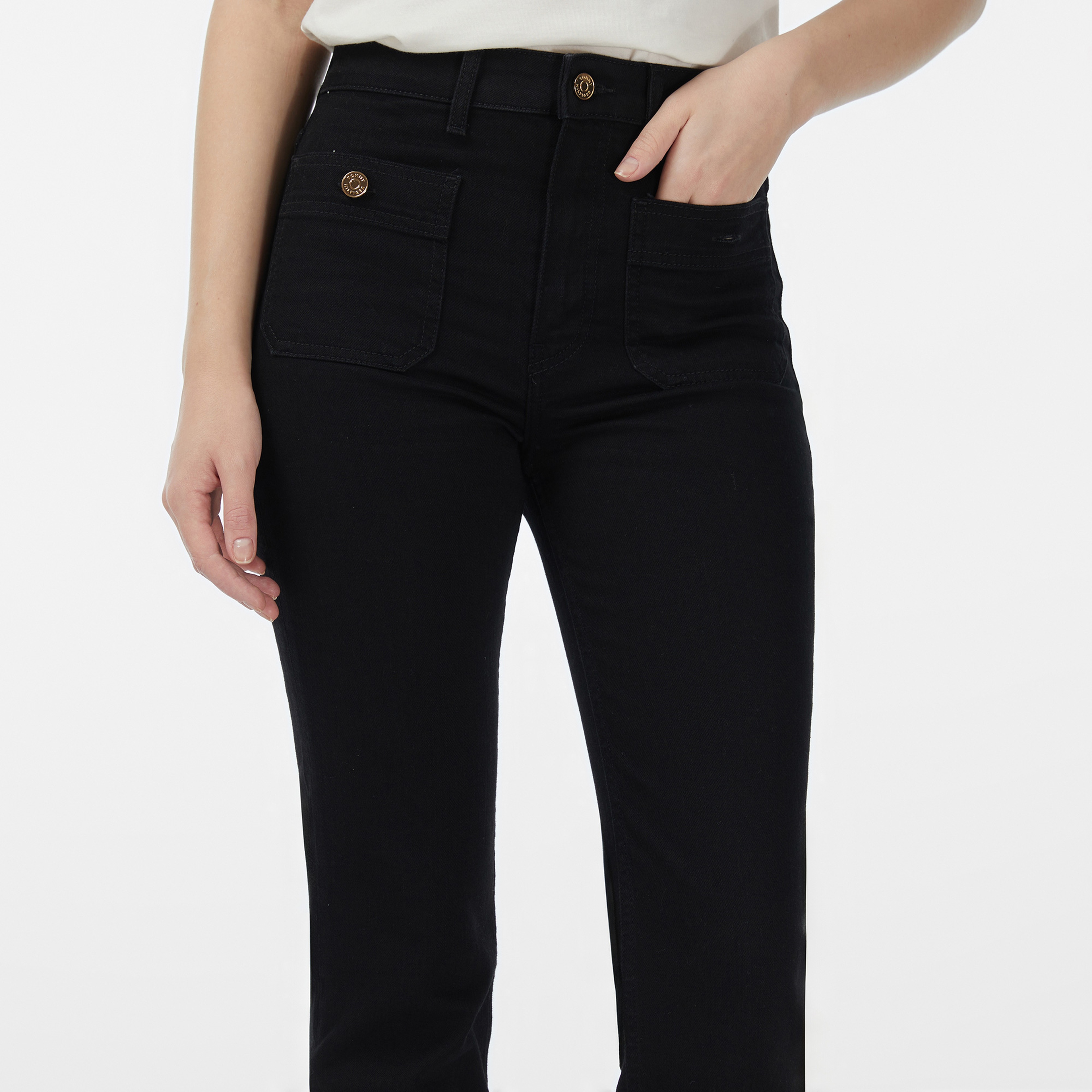 Tommy Hilfiger Denim Black Kadın Mavi Bootcut Jean