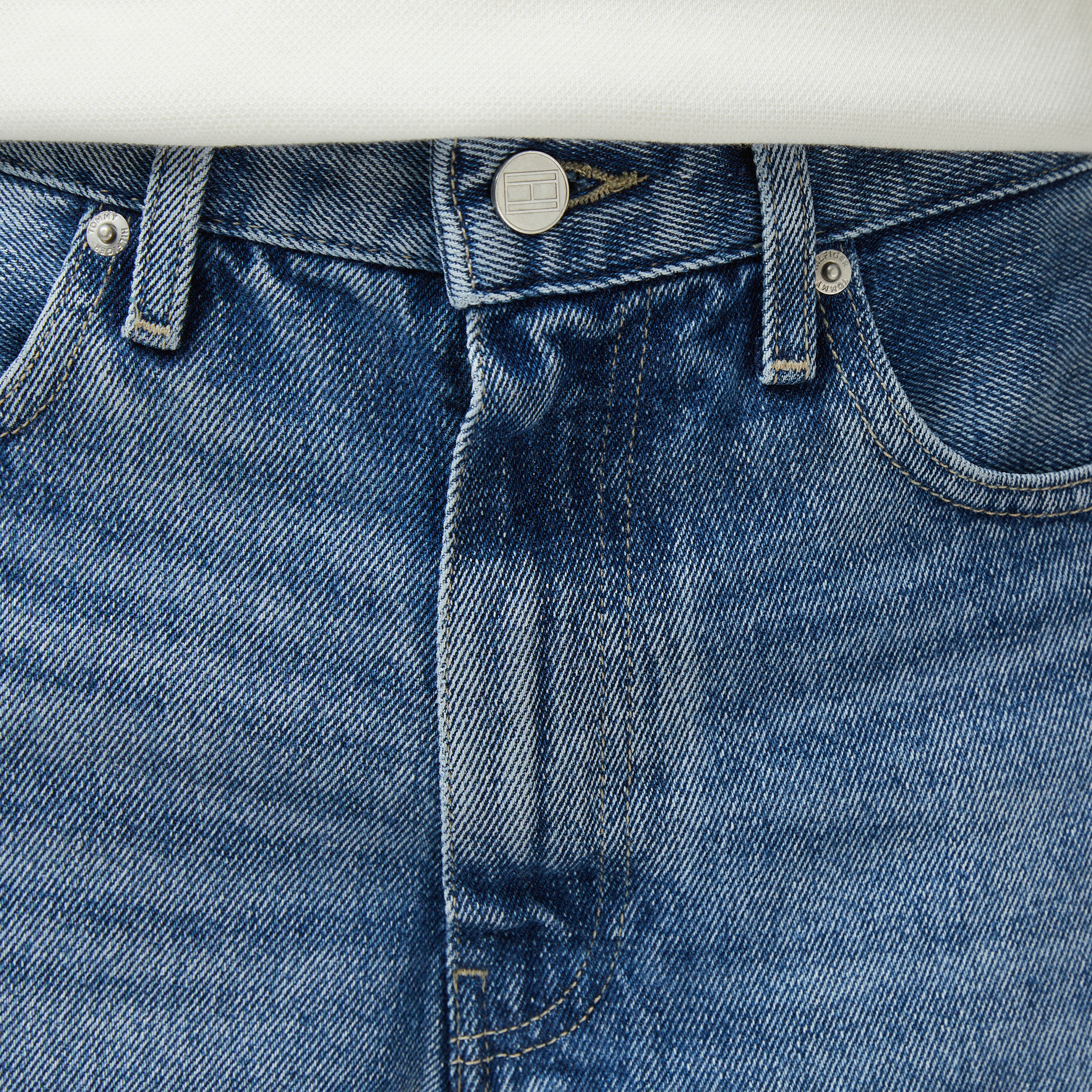 Tommy Hilfiger Denim Lana Bermuda Kadın 5 Cepli Mavi Şort