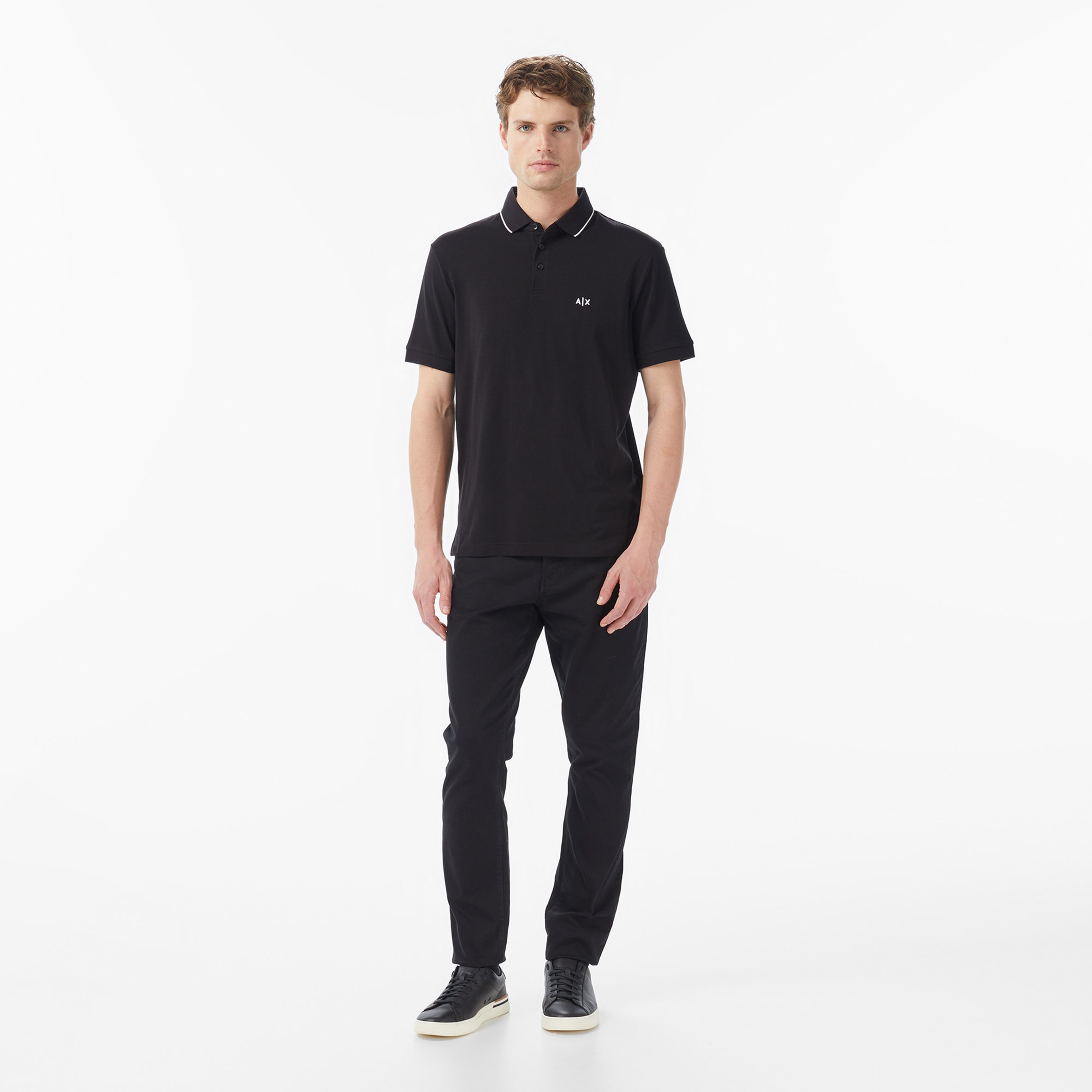 Armani Exchange Erkek Siyah Polo