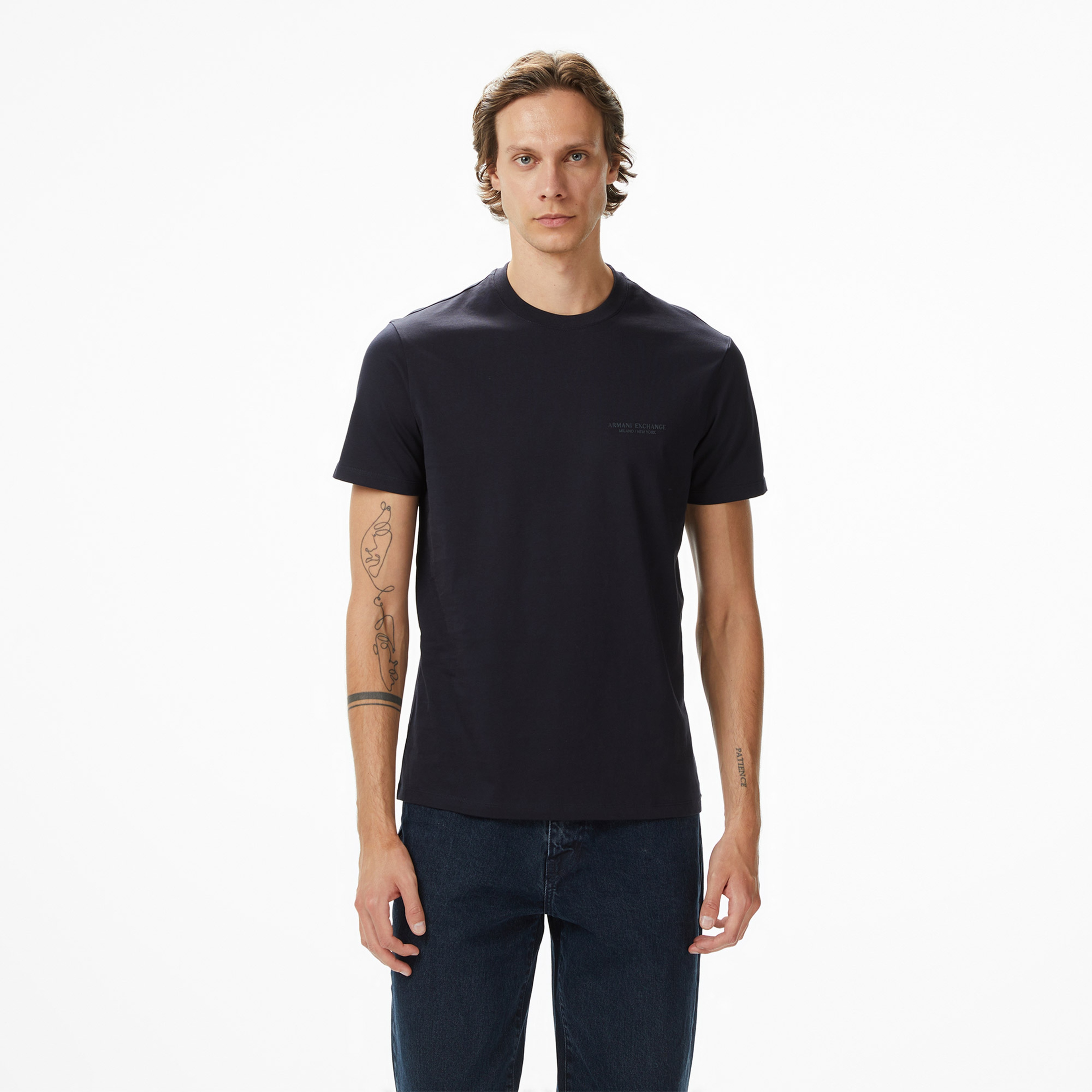 Armani Exchange Erkek Lacivert T-Shirt