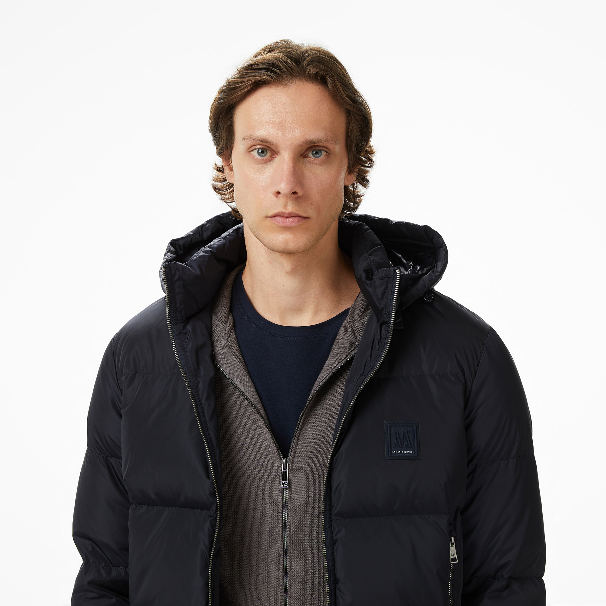 Armani Exchange Erkek Lacivert Mont