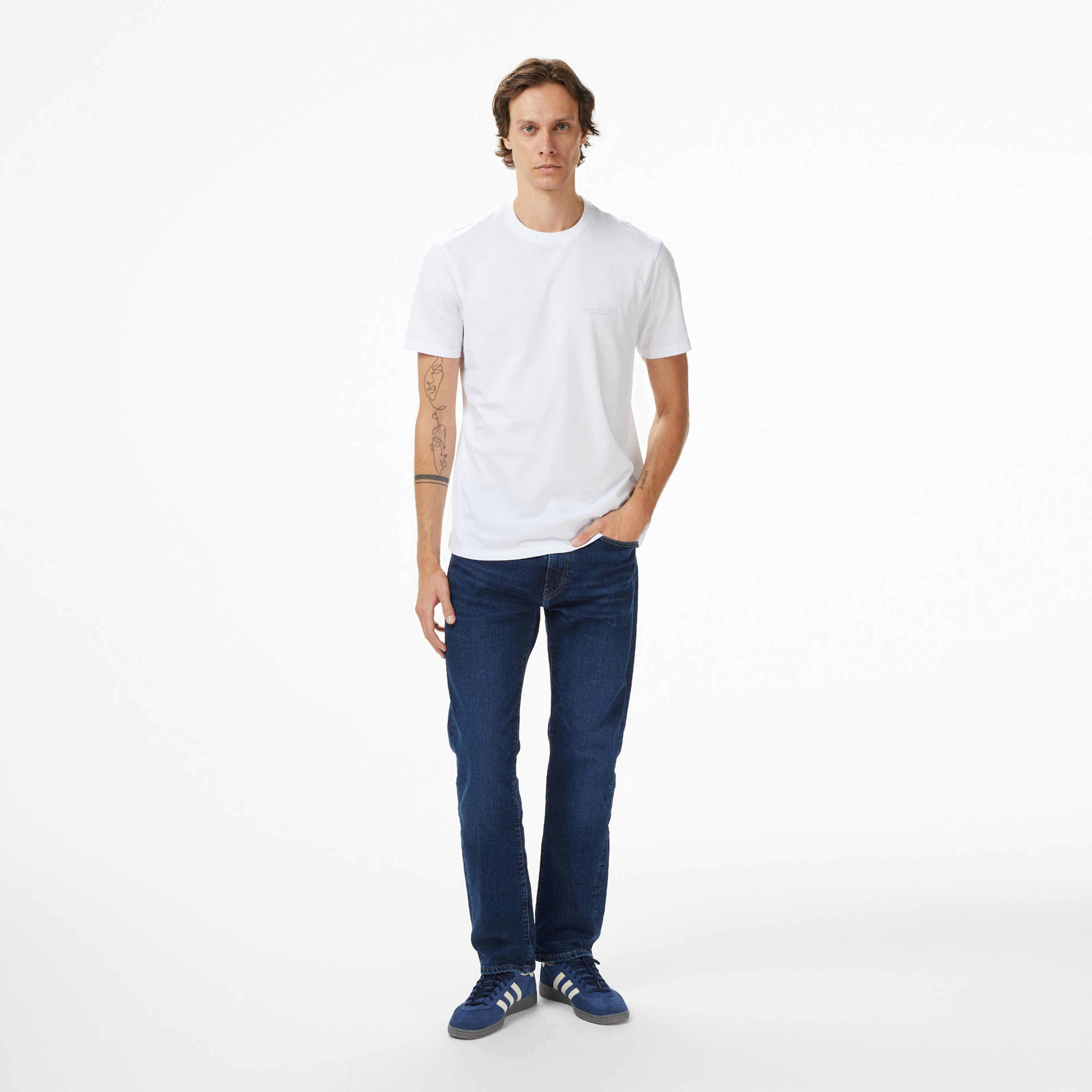 Armani Exchange Erkek Beyaz T-Shirt