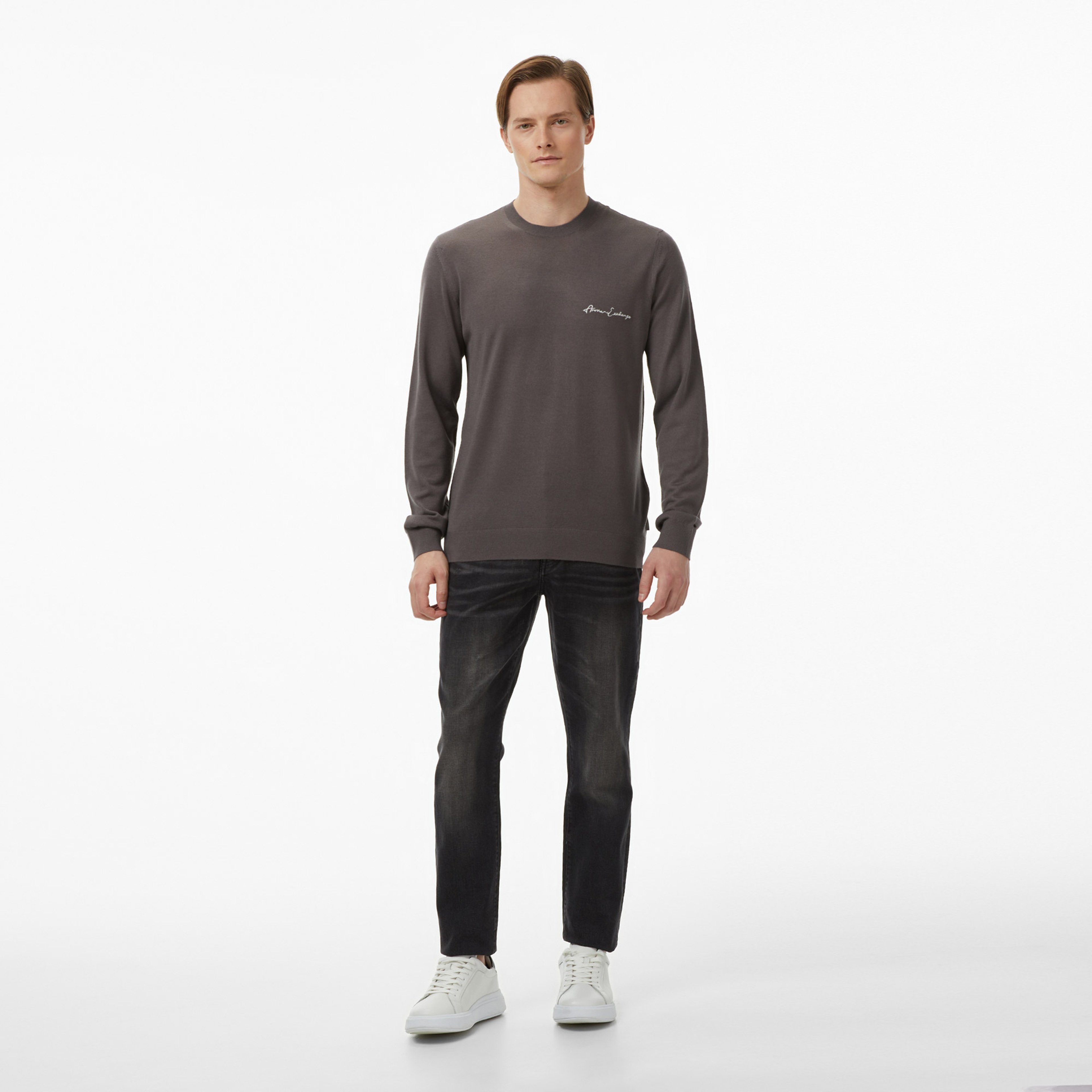 Armani Exchange Erkek Gri Denim Pantolon