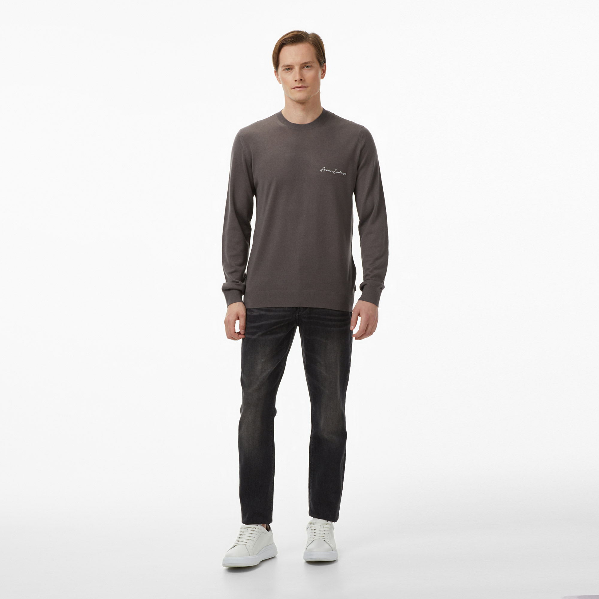 Armani Exchange Erkek Gri Denim Pantolon