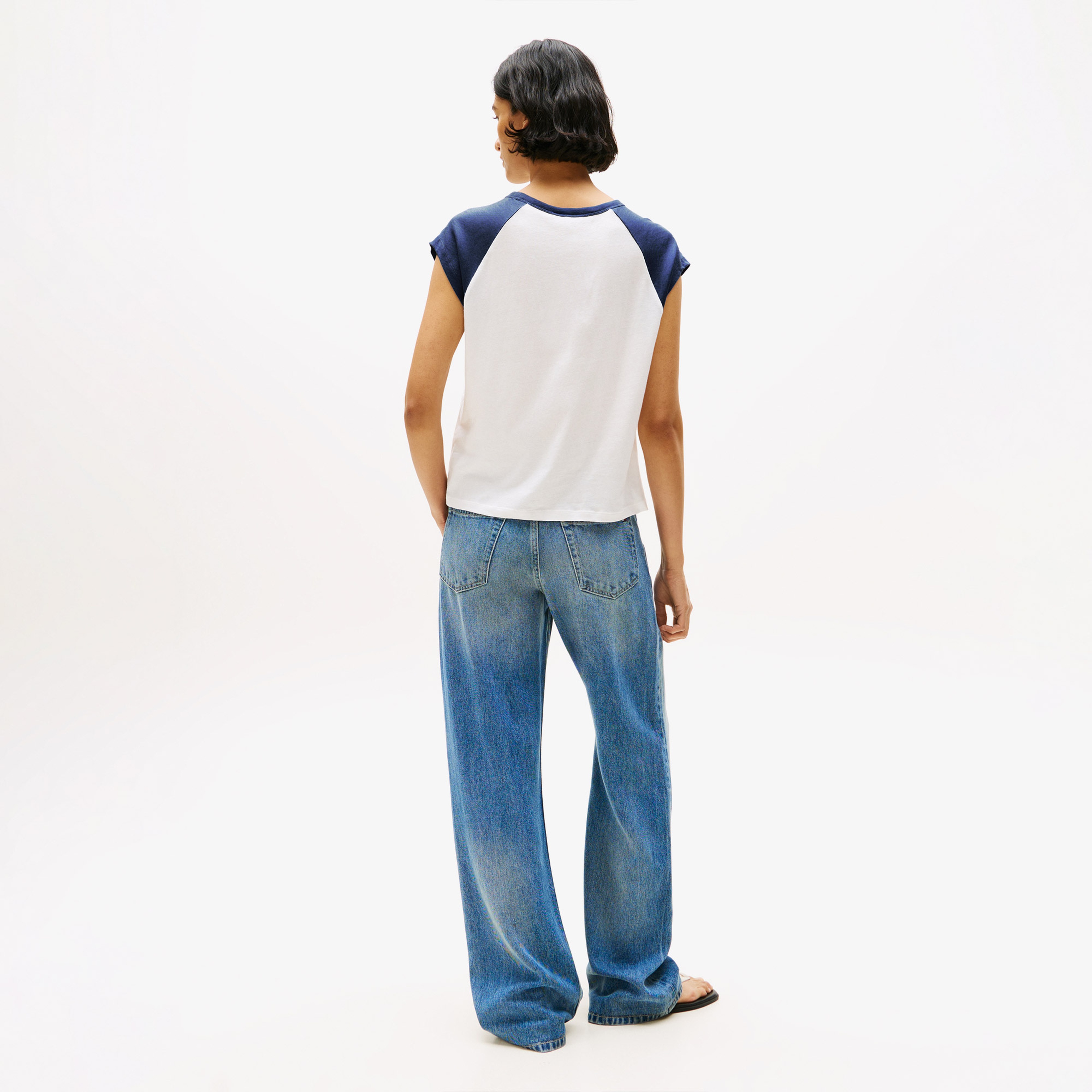 Tommy Hilfiger Varsity Raglan Kadın Beyaz T-Shirt