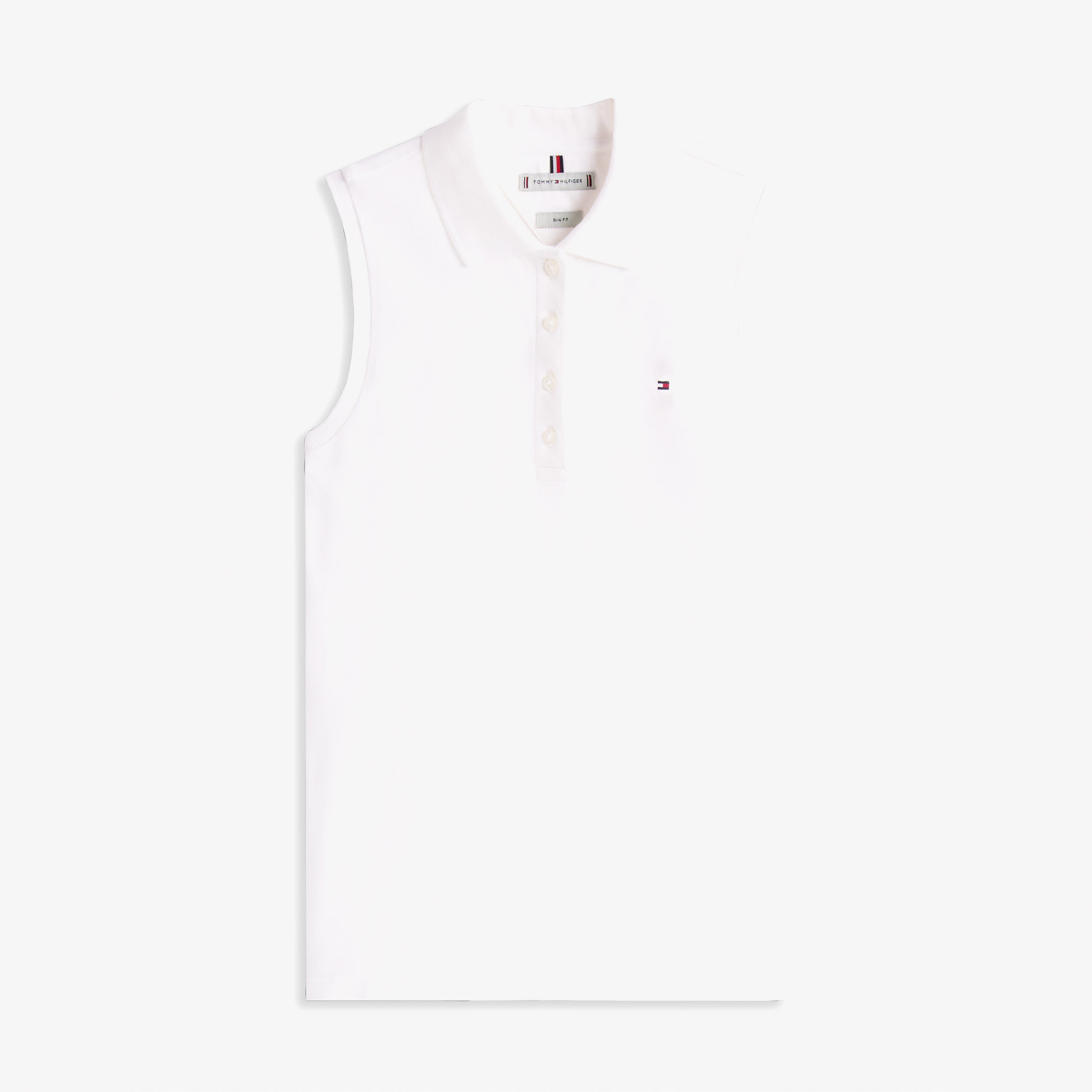 Tommy Hilfiger 1985 Slim Kadın Beyaz Polo