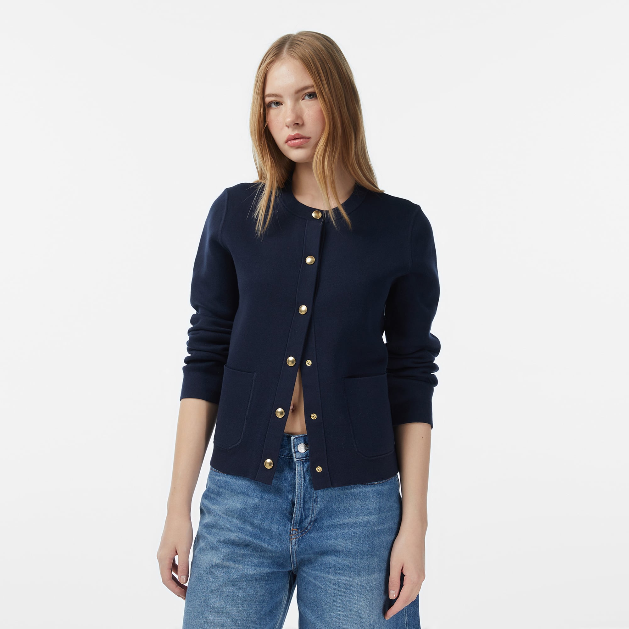 Tommy Hilfiger Reversible Cardi Kadın Mavi Hırka