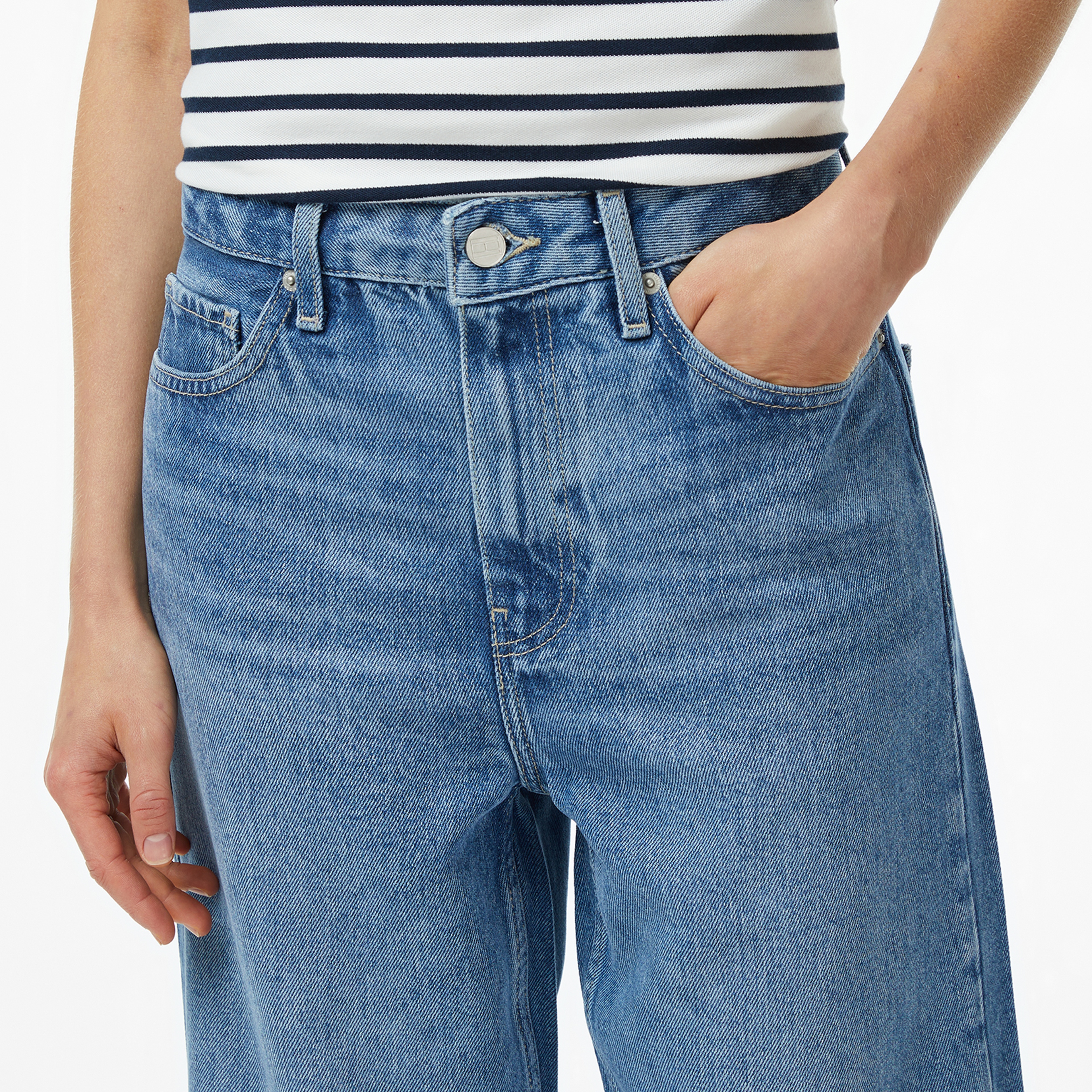 Tommy Hilfiger Denim Lana Loose Kadın Mavi Jean