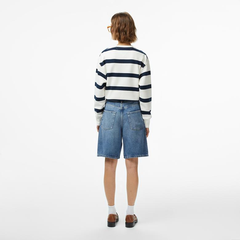 Tommy Hilfiger Denim Lana Bermuda Kadın 5 Cepli Mavi Şort