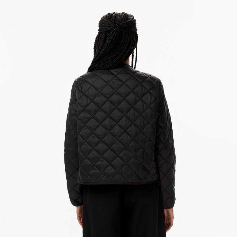 Tommy Hilfiger Padded Regular Quilted Kadın Siyah Puffer Mont