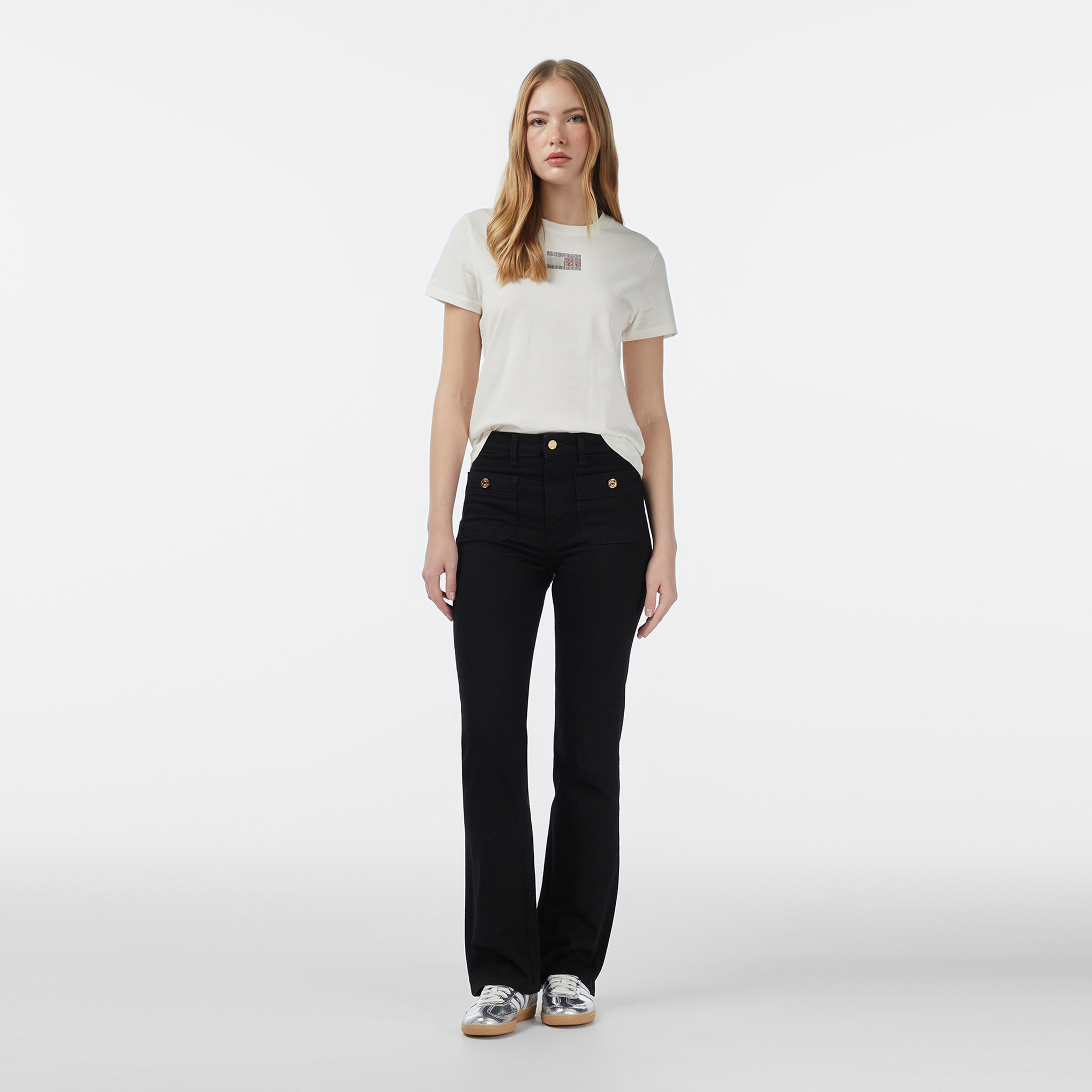 Tommy Hilfiger Denim Black Kadın Mavi Bootcut Jean