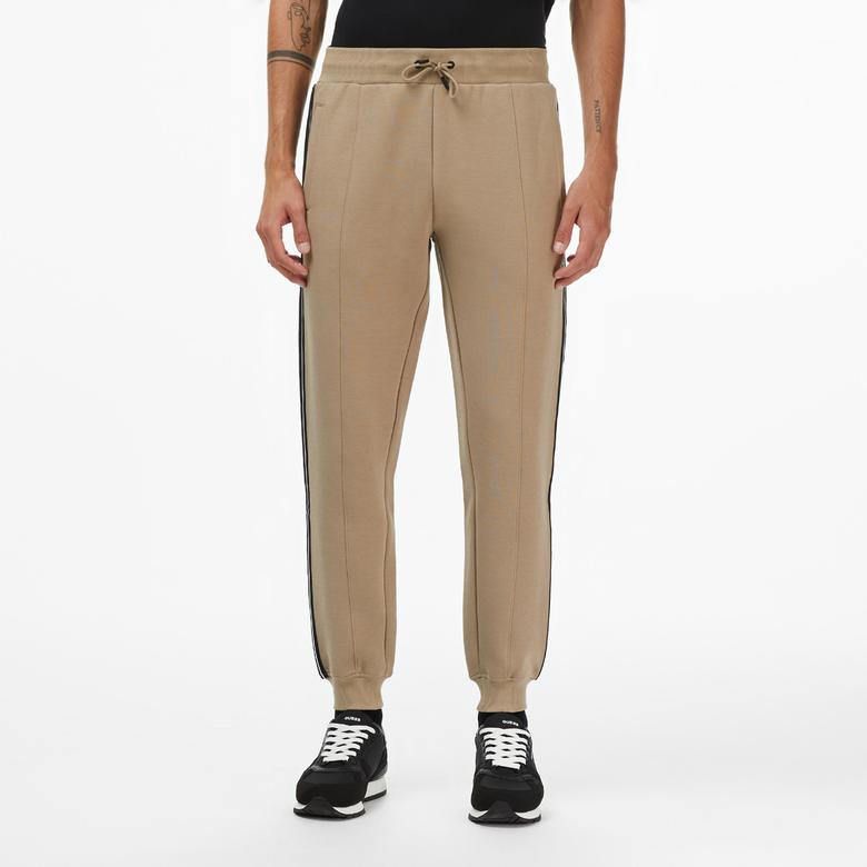 Guess Mickey Regular Fit Erkek Bej Eşofman Altı