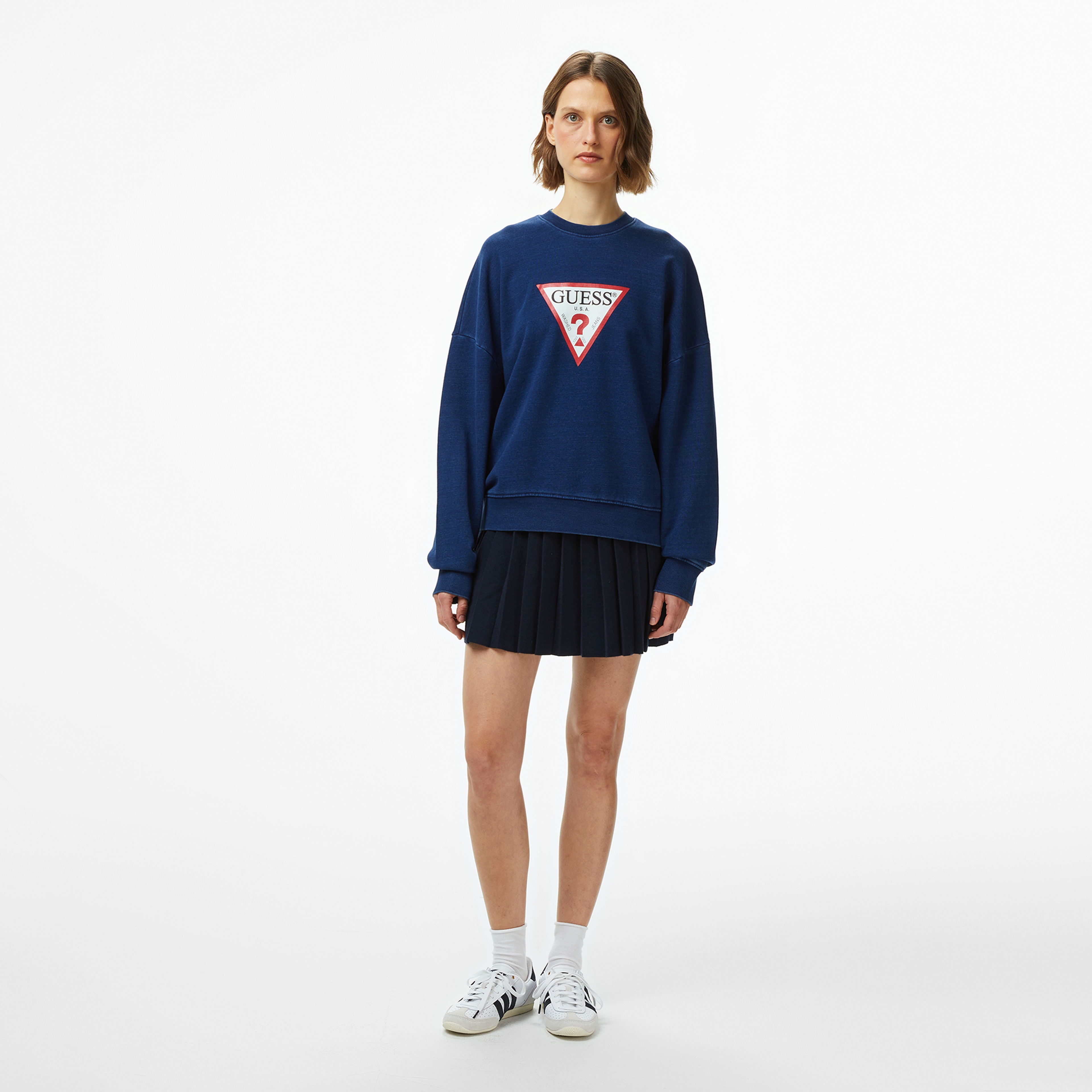 Guess Jeans Kadın Lacivert Sweatshirt