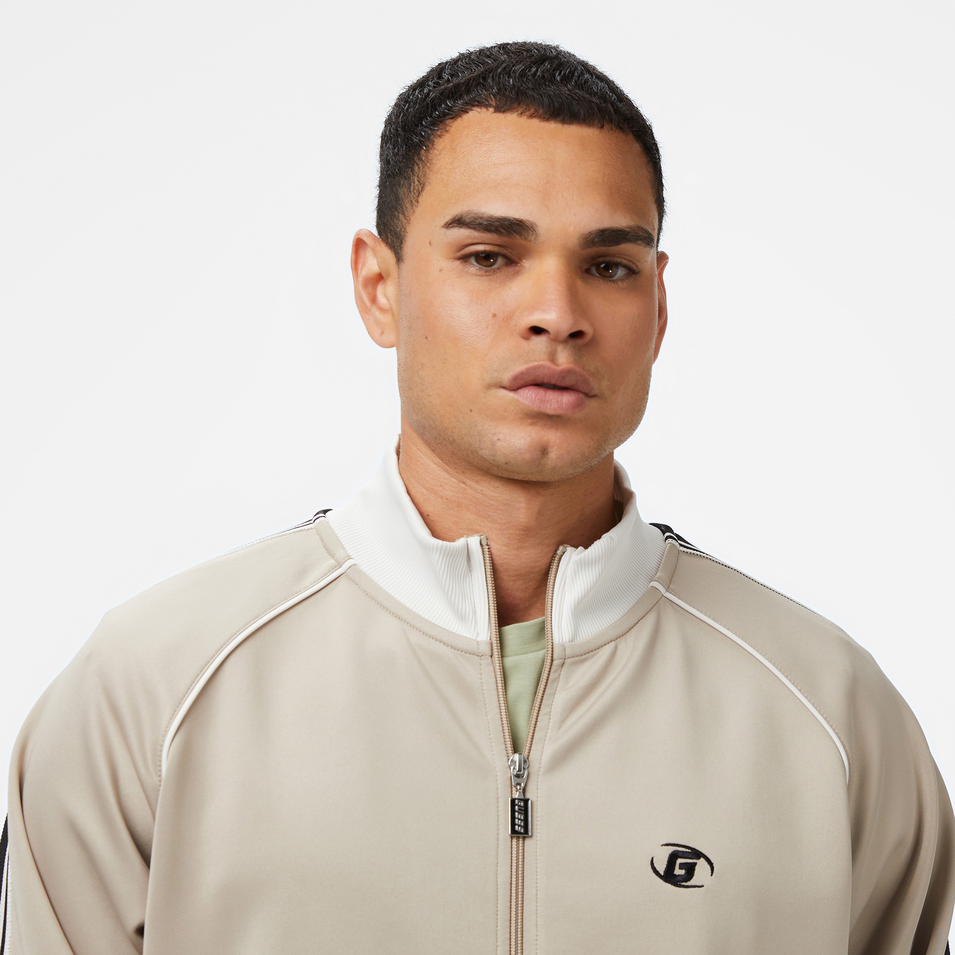 Guess Fulvio Scuba Erkek Bej Sweatshirt