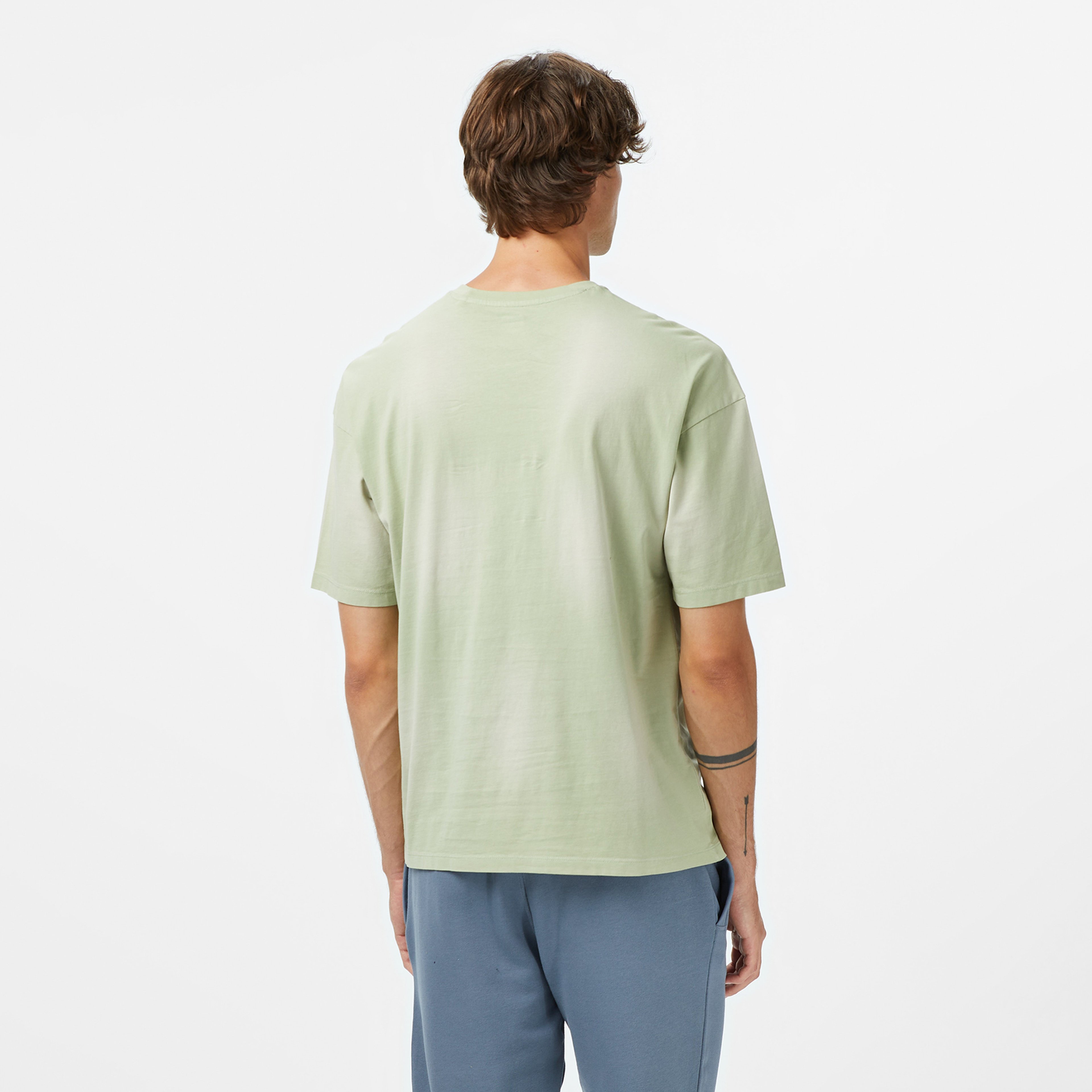 Guess Celso Oversize Fit Erkek Yeşil T-Shirt