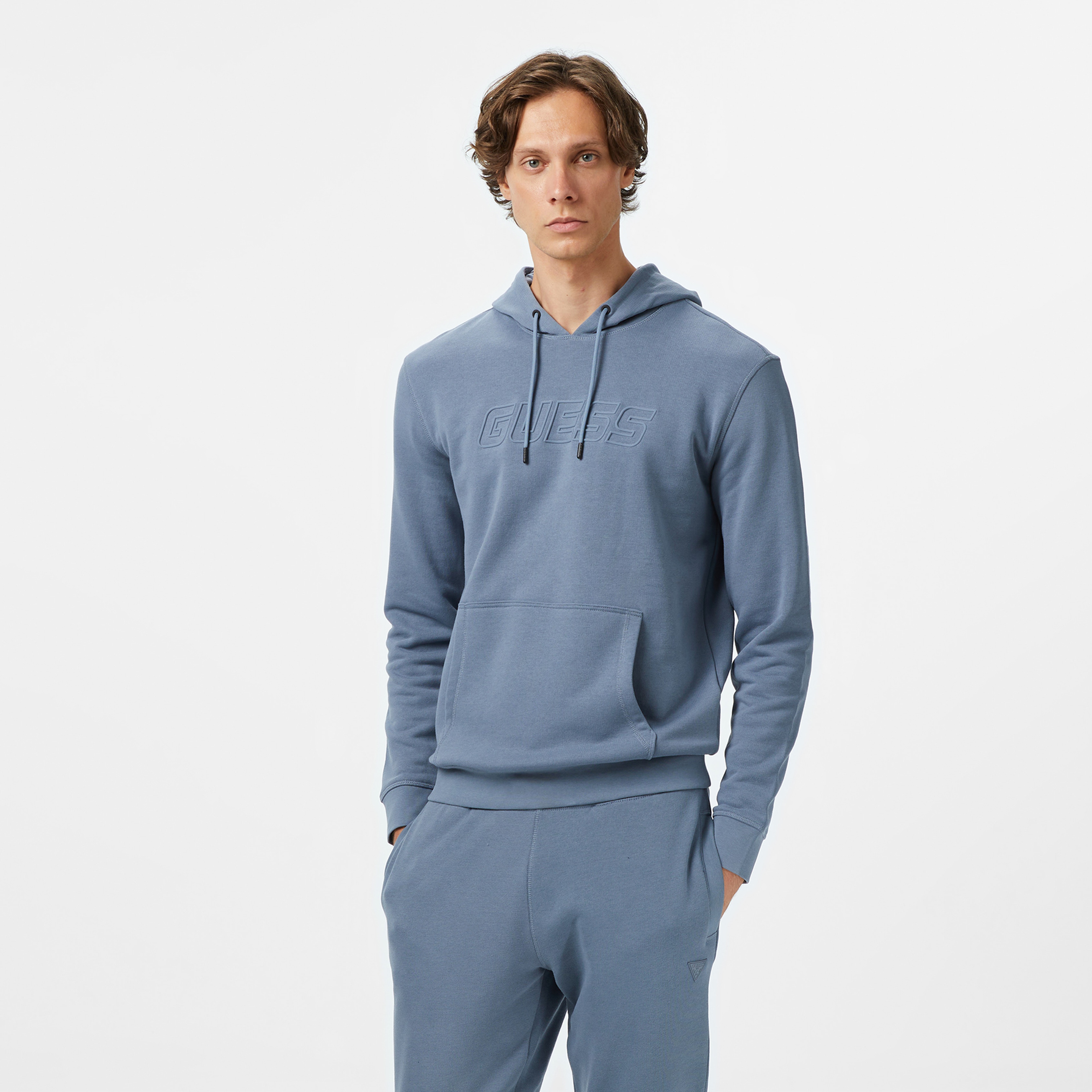Guess Aldwin Erkek Mavi Sweatshirt