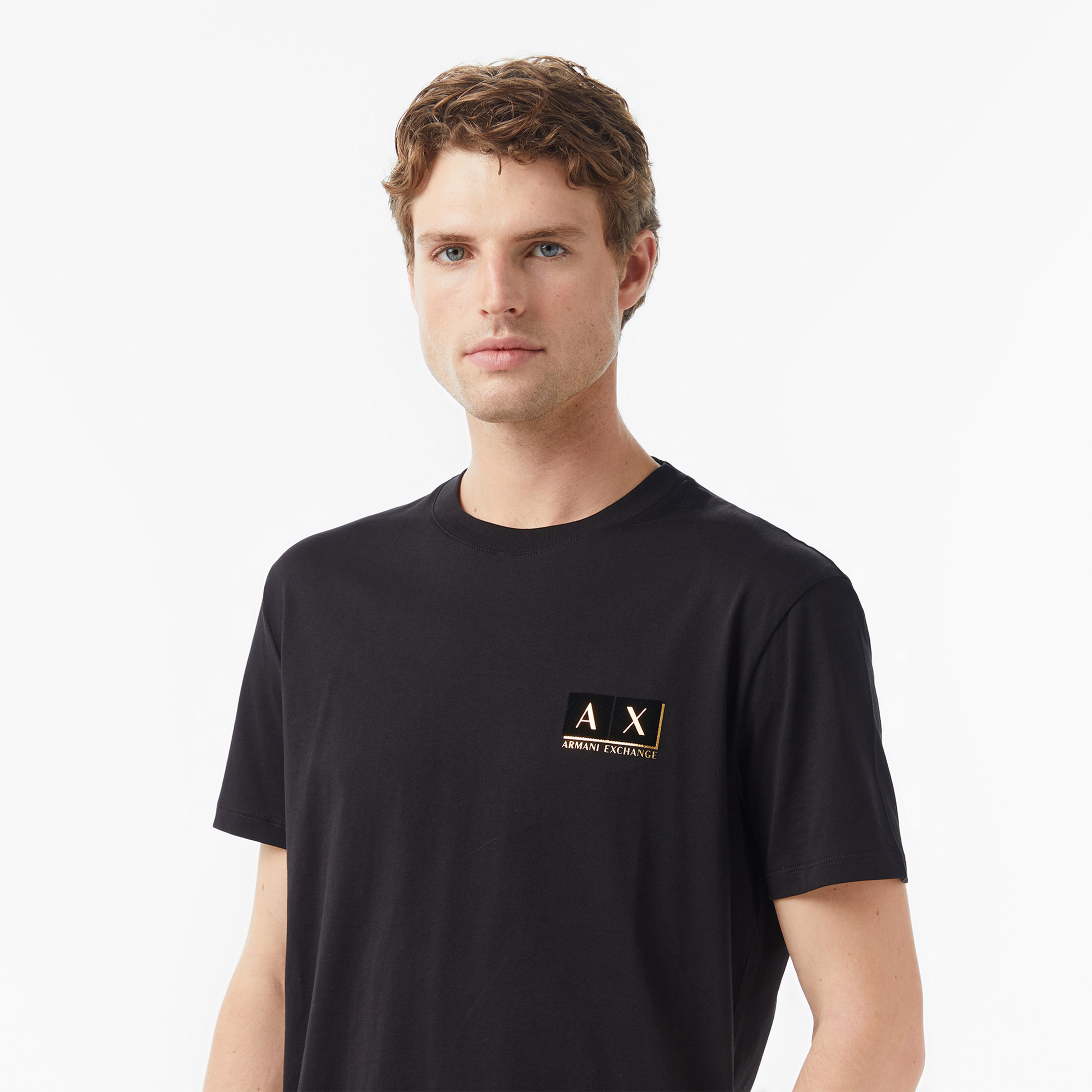 Armani Exchange Erkek Siyah / Altın T-Shirt