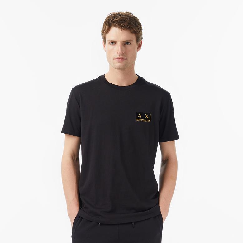 Armani Exchange Erkek Siyah / Altın T-Shirt