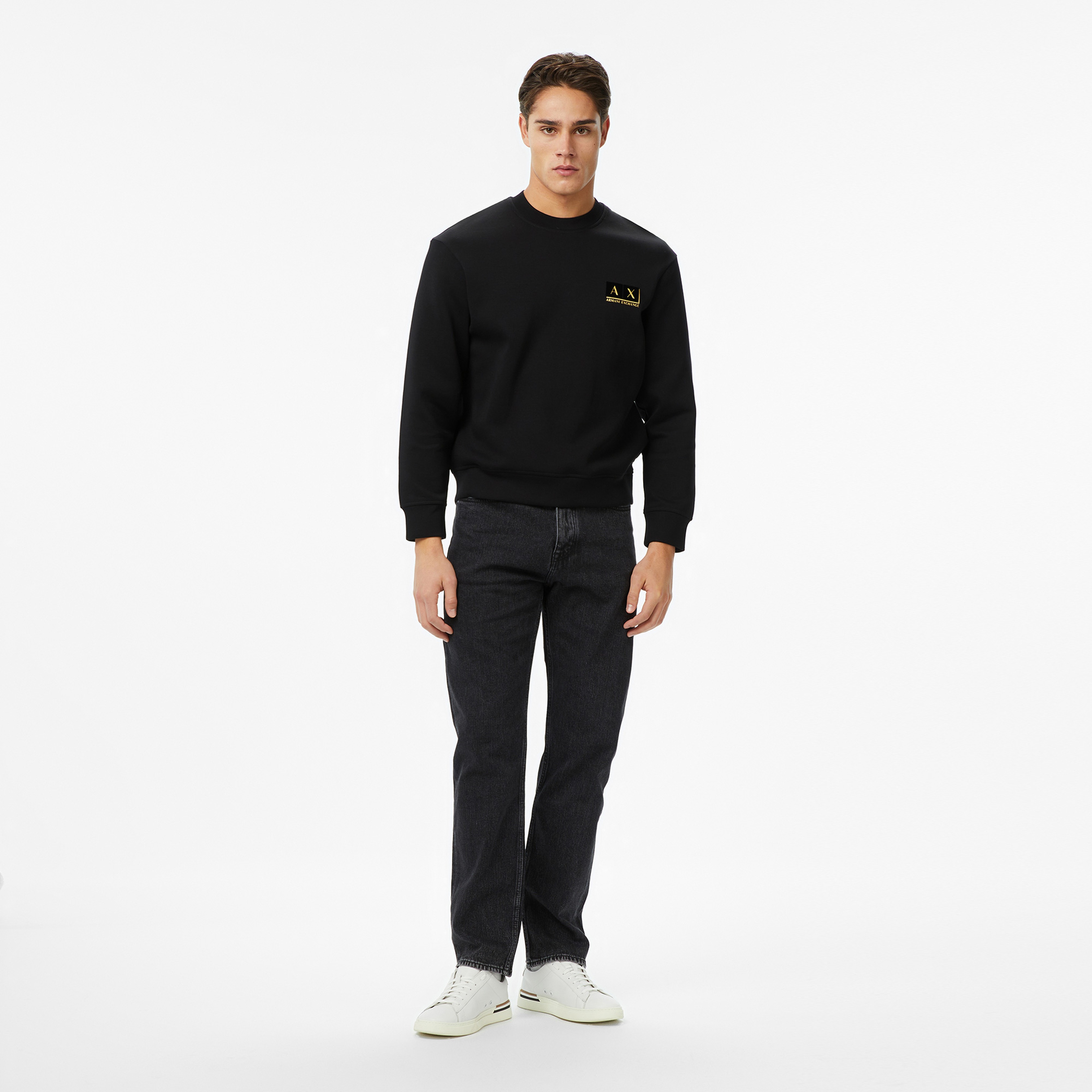 Armani Exchange Erkek Siyah / Altın Sweatshirt