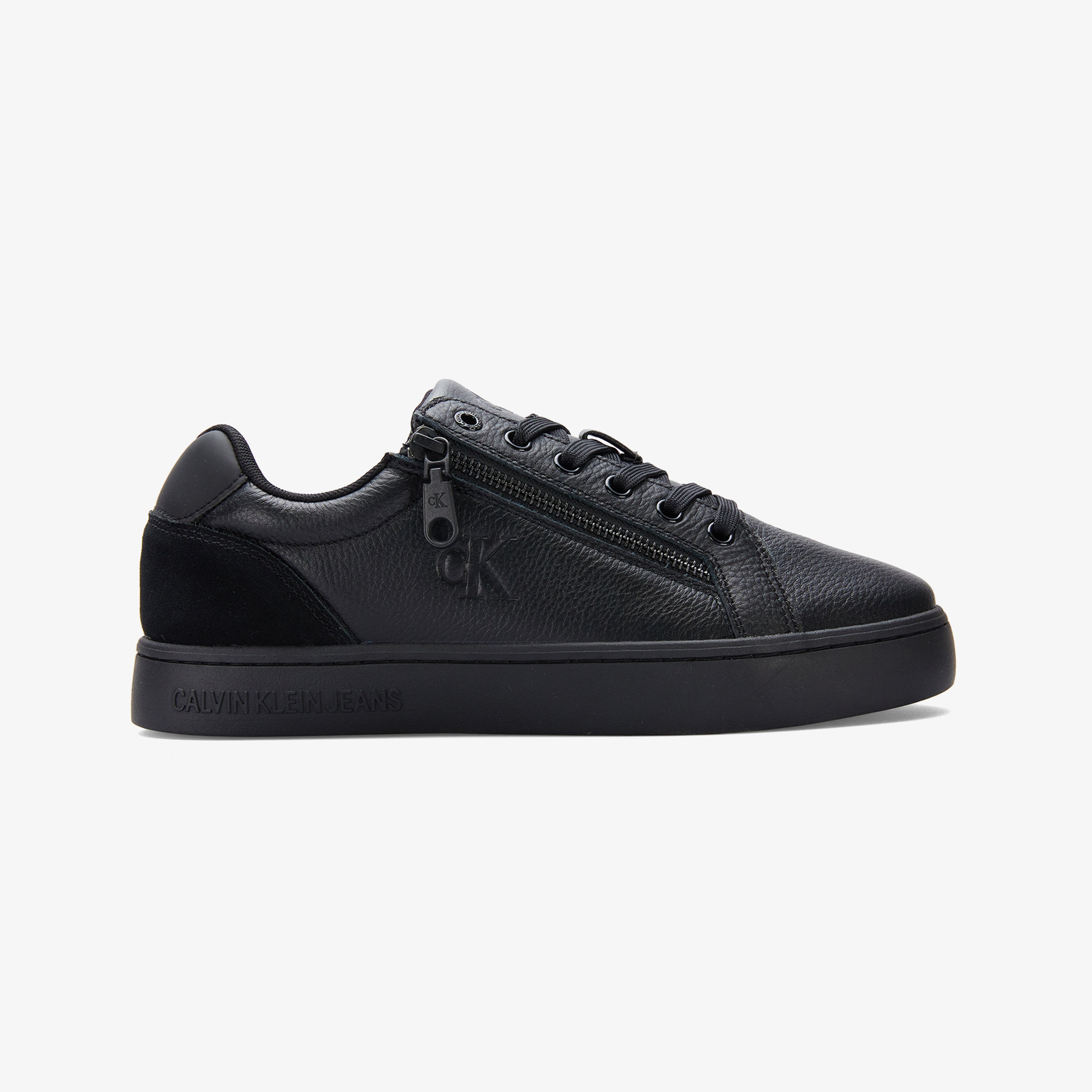 Calvin Klein Classic Cupsole Zip Low Erkek Siyah Sneaker