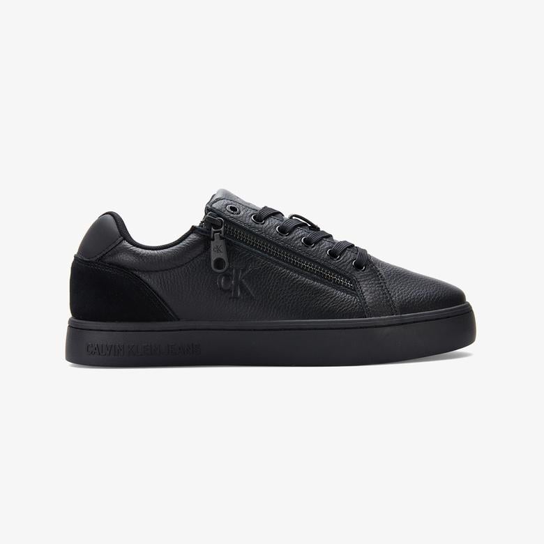 Calvin Klein Classic Cupsole Zip Low Erkek Siyah Sneaker