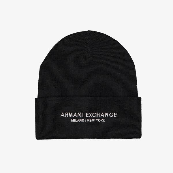 Armani Exchange Erkek Siyah Bere