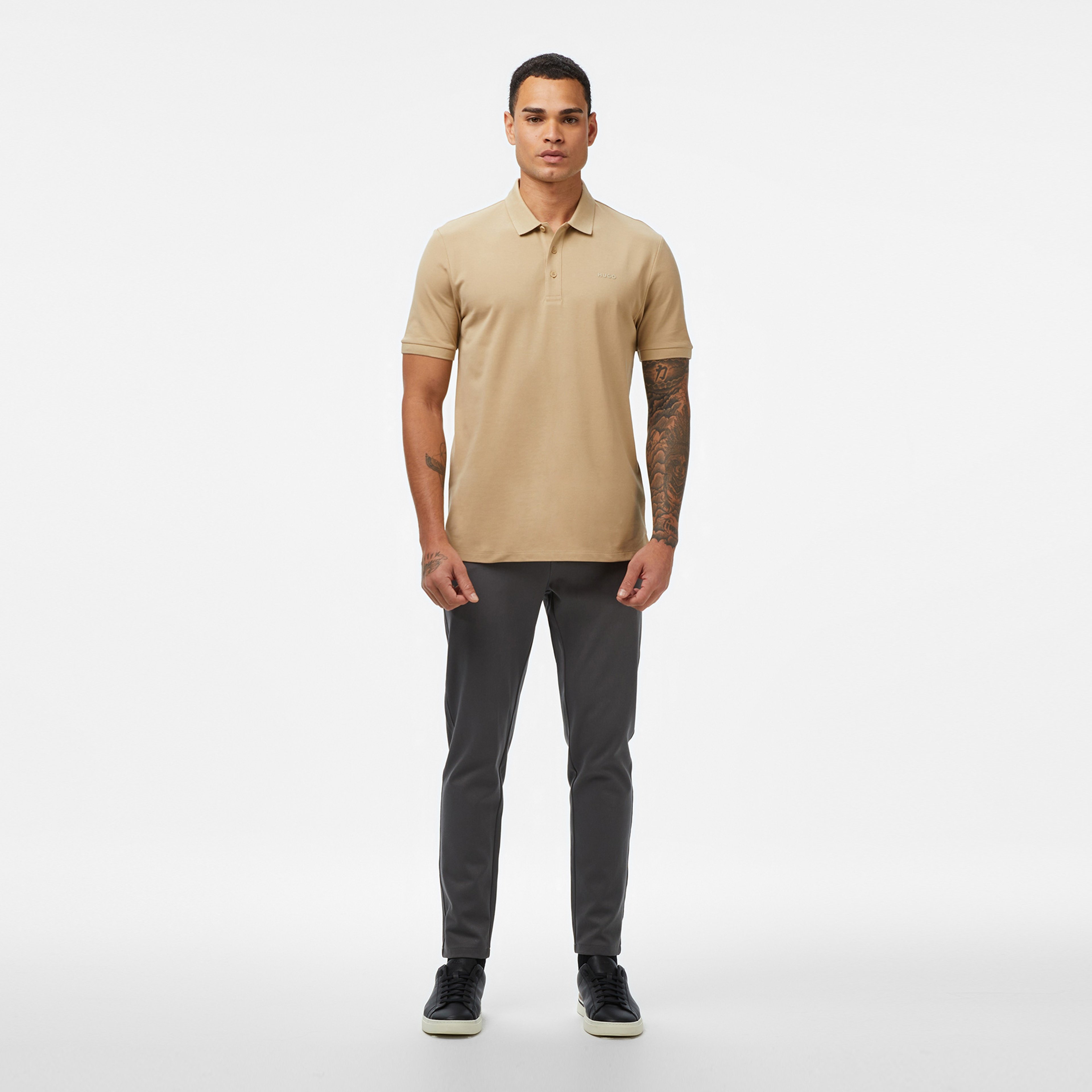 Hugo Donos 222 Erkek Bej Polo