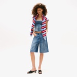 Tommy Hilfiger Denim Kadın Mavi 5 Cepli Şort