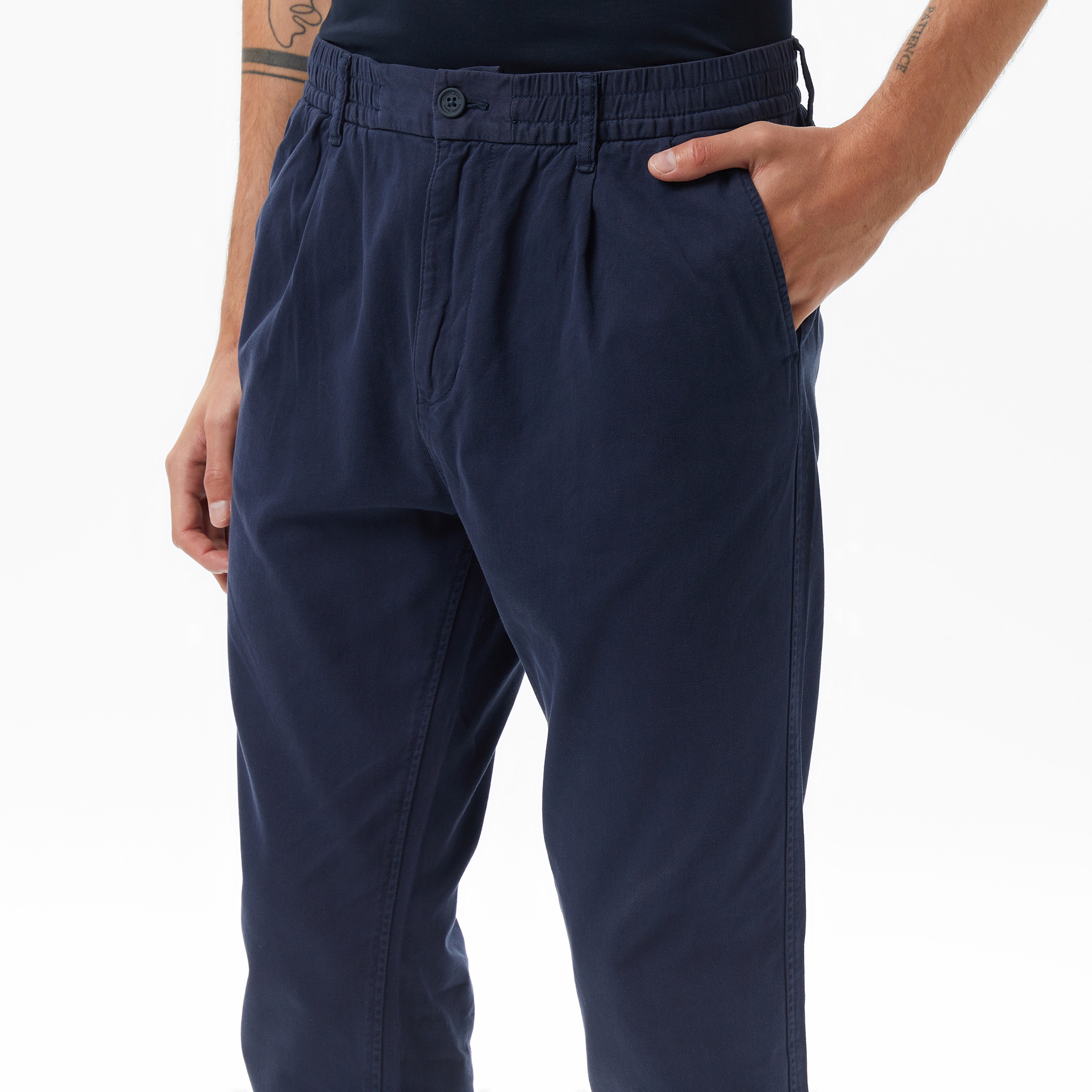 Tommy Hilfiger İsaac Light Cotton Erkek Mavi Pantolon