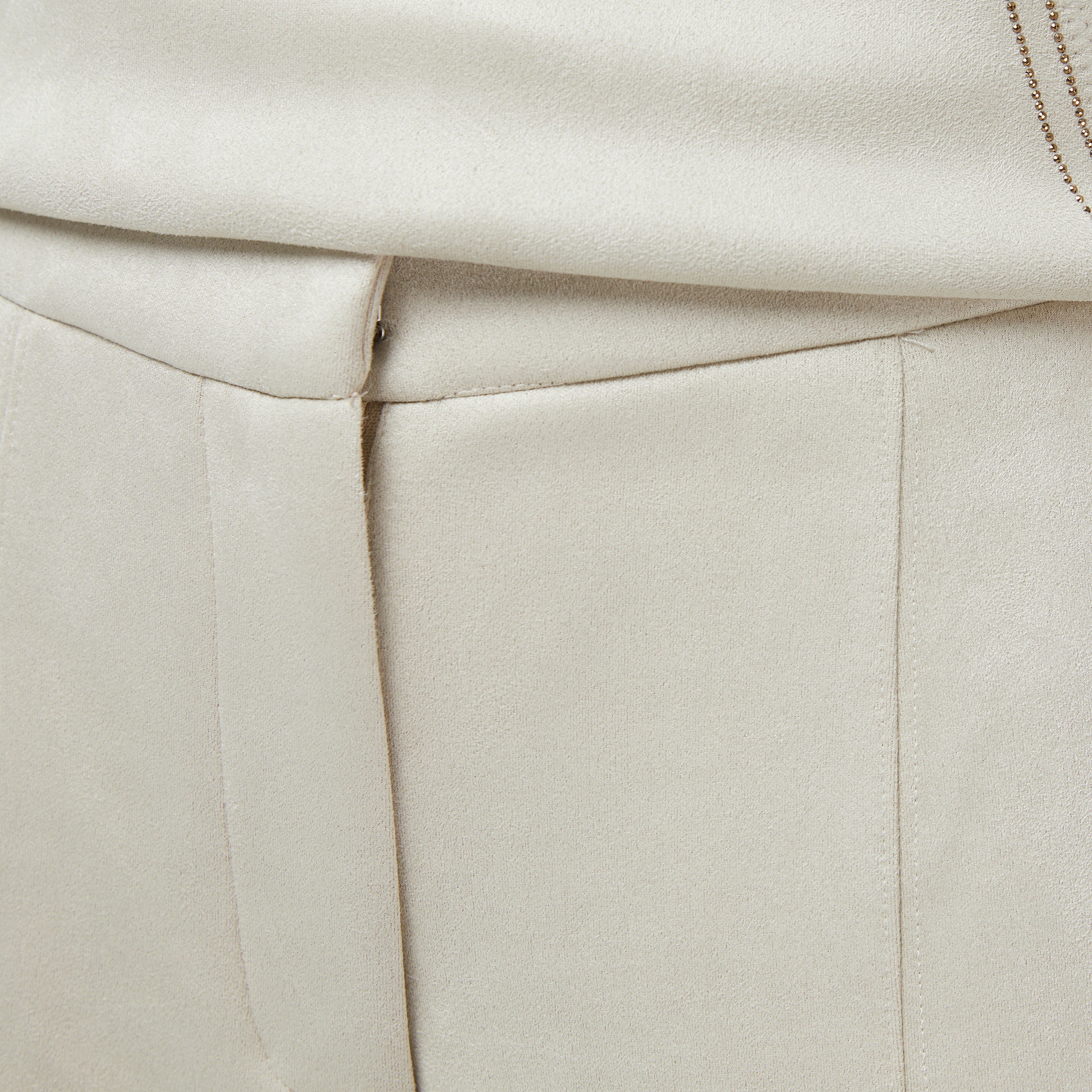 Guess Tailoring Tailored Fit Scuba Kadın Krem Eşofman Altı