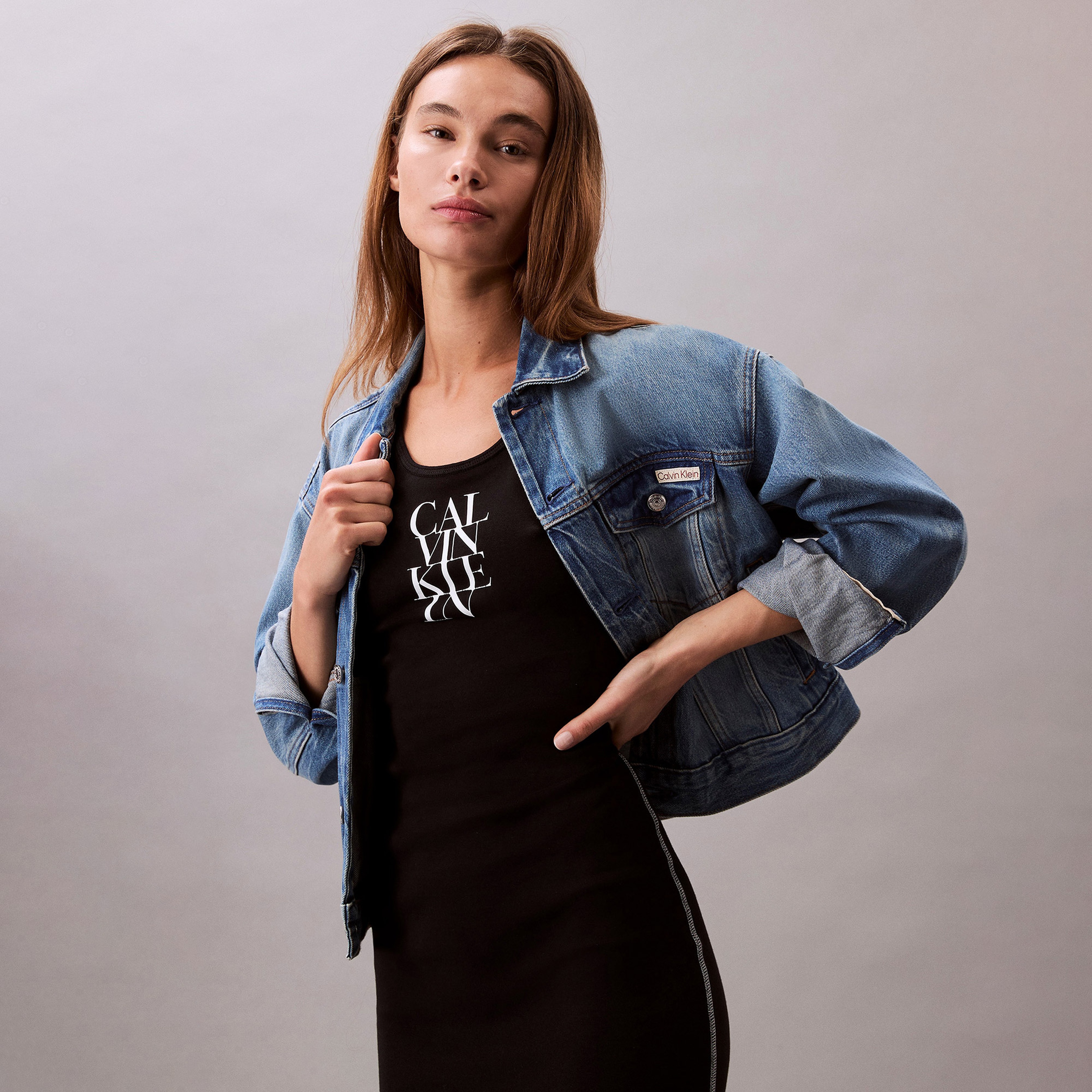 Calvin Klein Tank Kadın Siyah Elbise