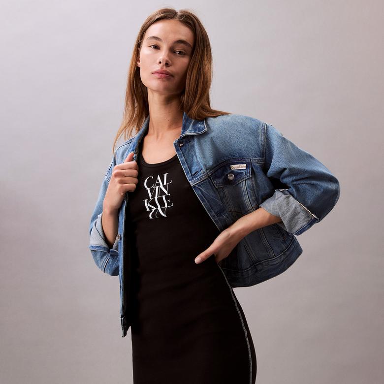 Calvin Klein Tank Kadın Siyah Elbise