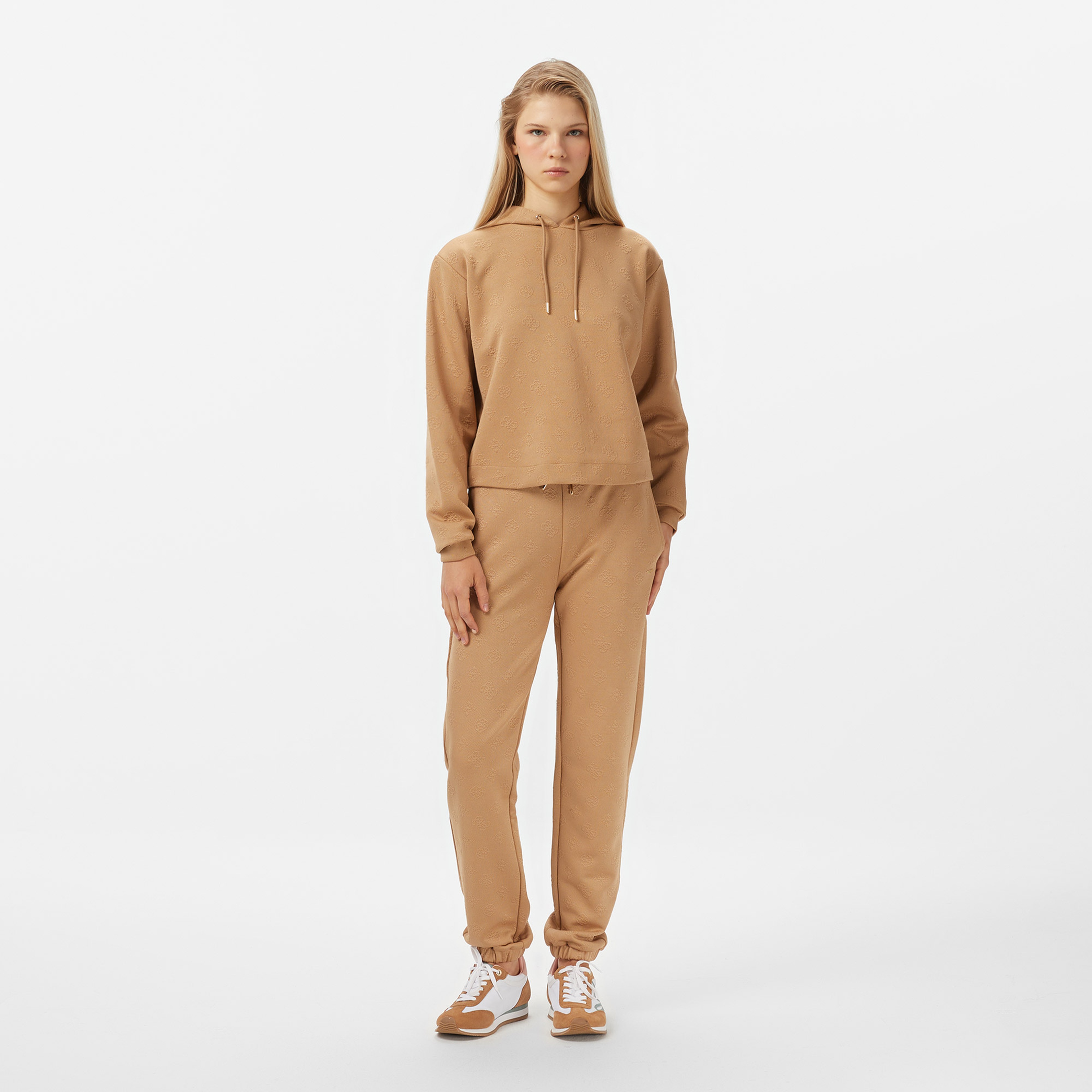 Guess Peony Kadın Kahverengi Sweatshirt