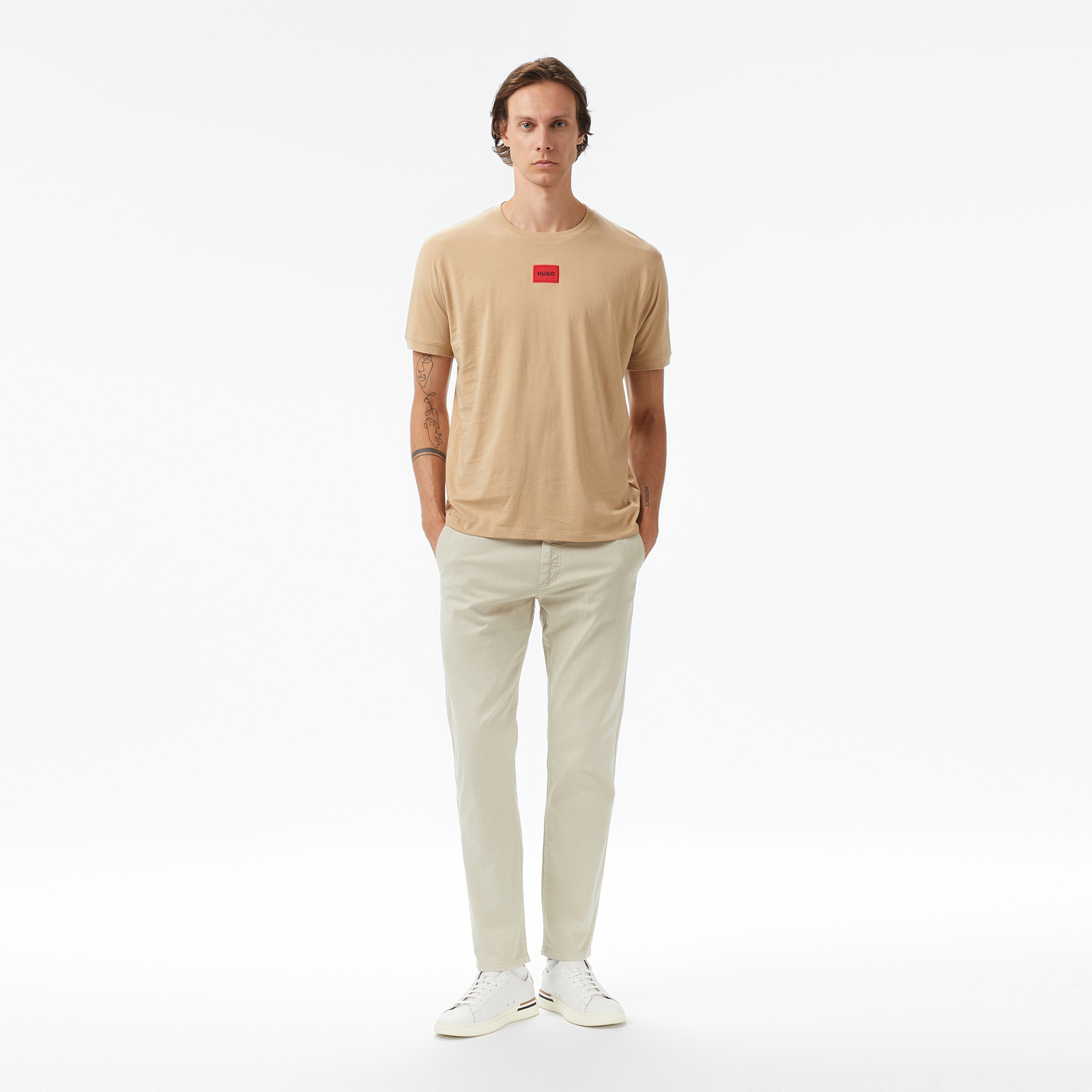 Hugo Diragolino 212 Erkek Bej T-Shirt