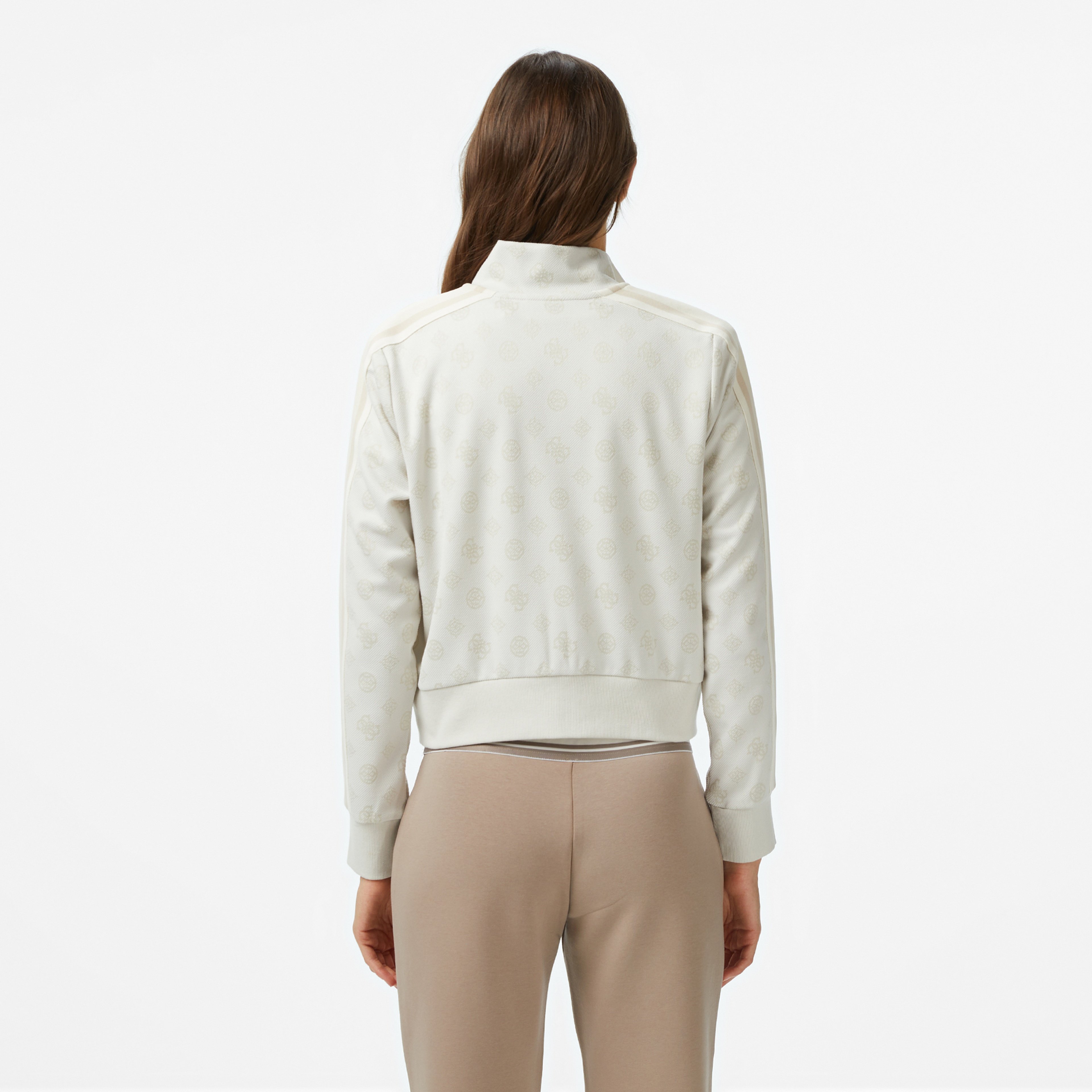 Guess Peony Kadın Beyaz Sweatshirt