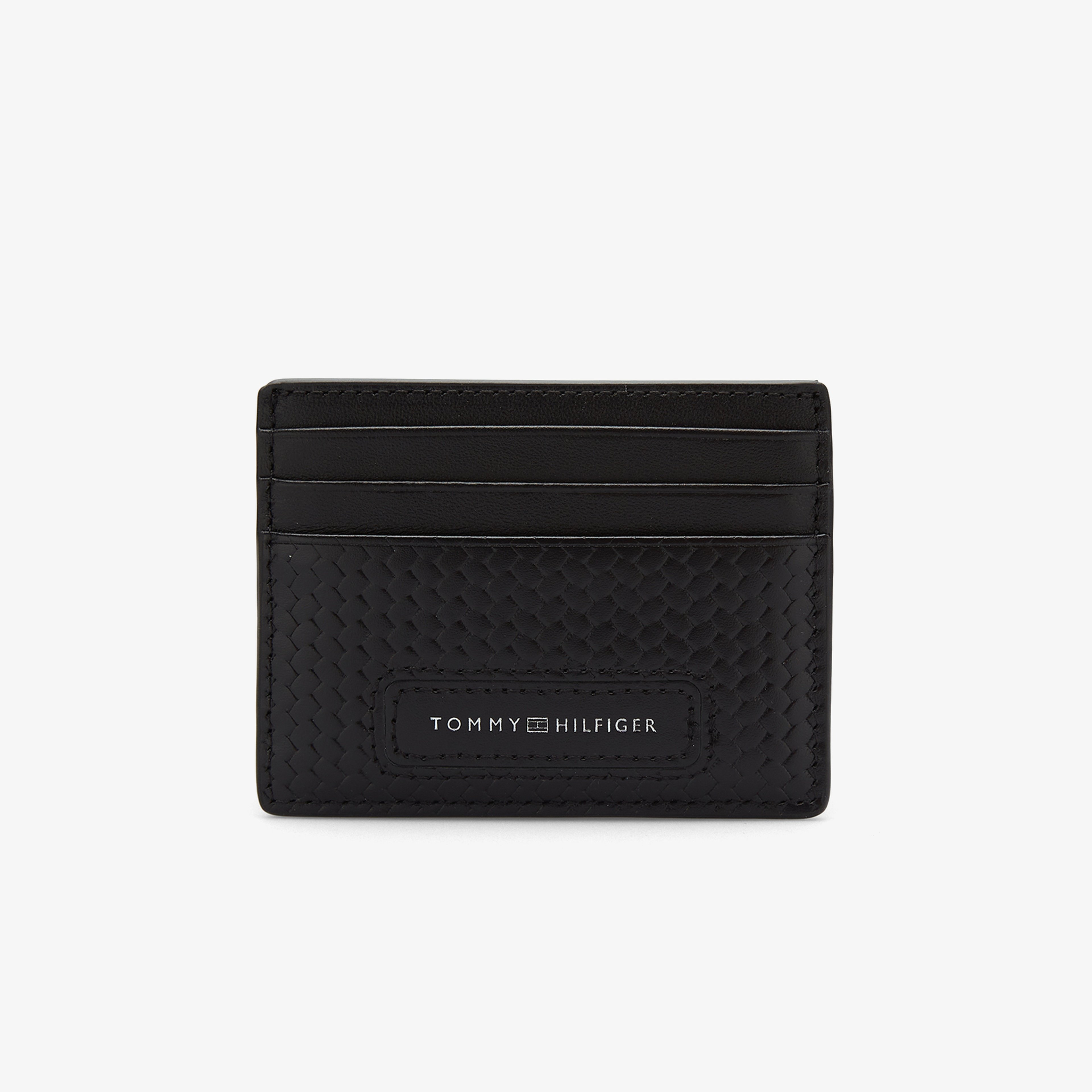 Tommy Hilfiger Woven Texture Erkek Siyah Kartlık