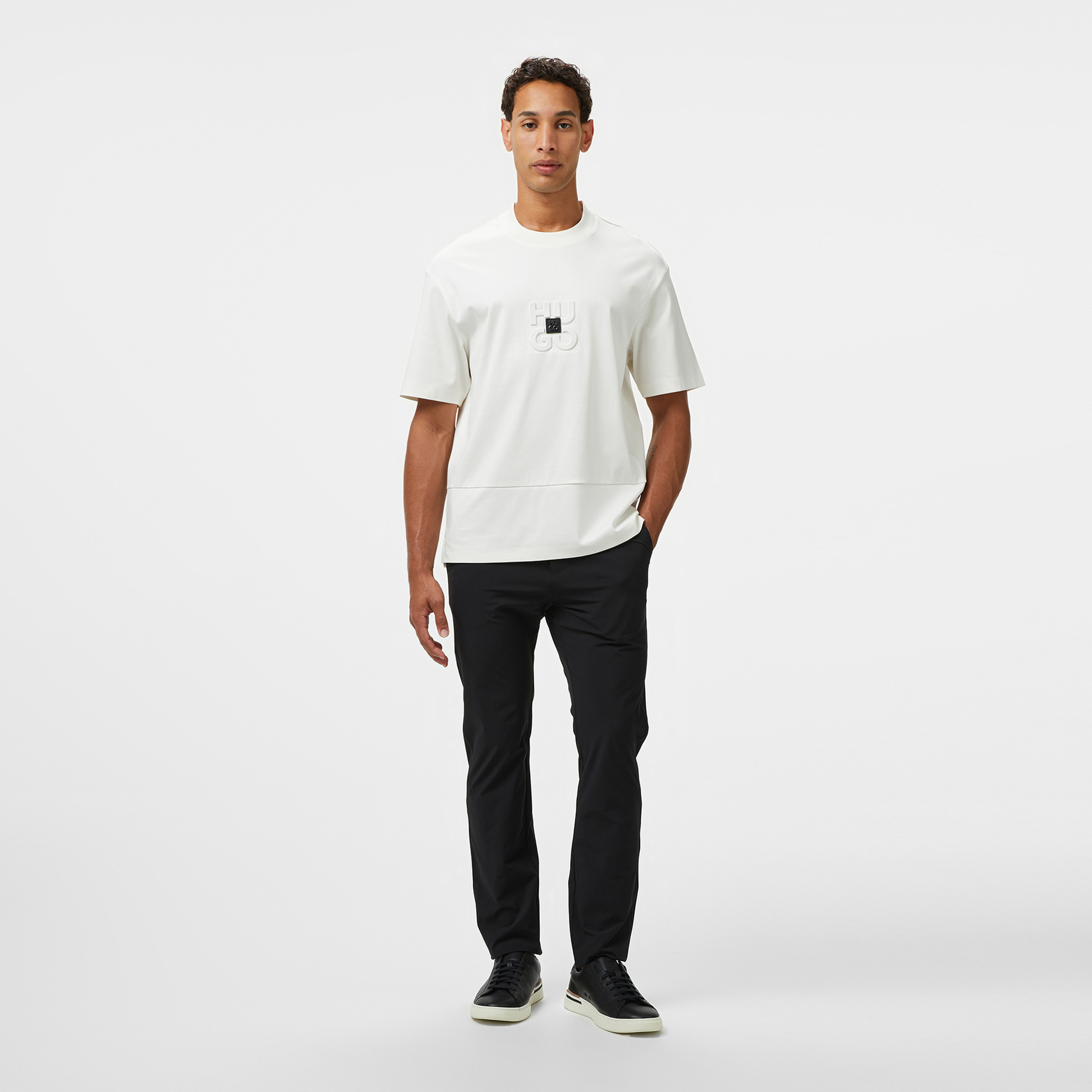 Hugo Debostac Erkek Beyaz T-Shirt