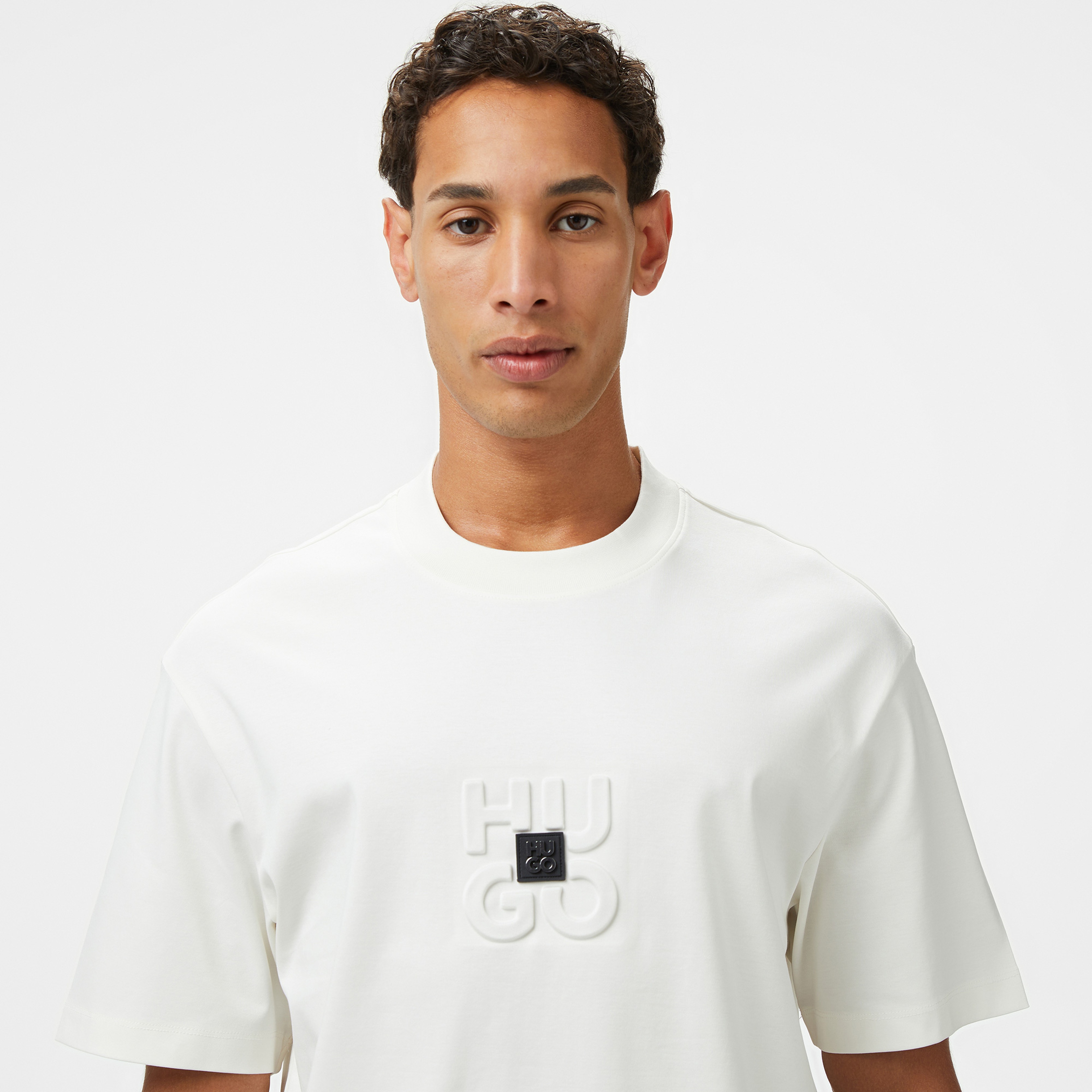 Hugo Debostac Erkek Beyaz T-Shirt