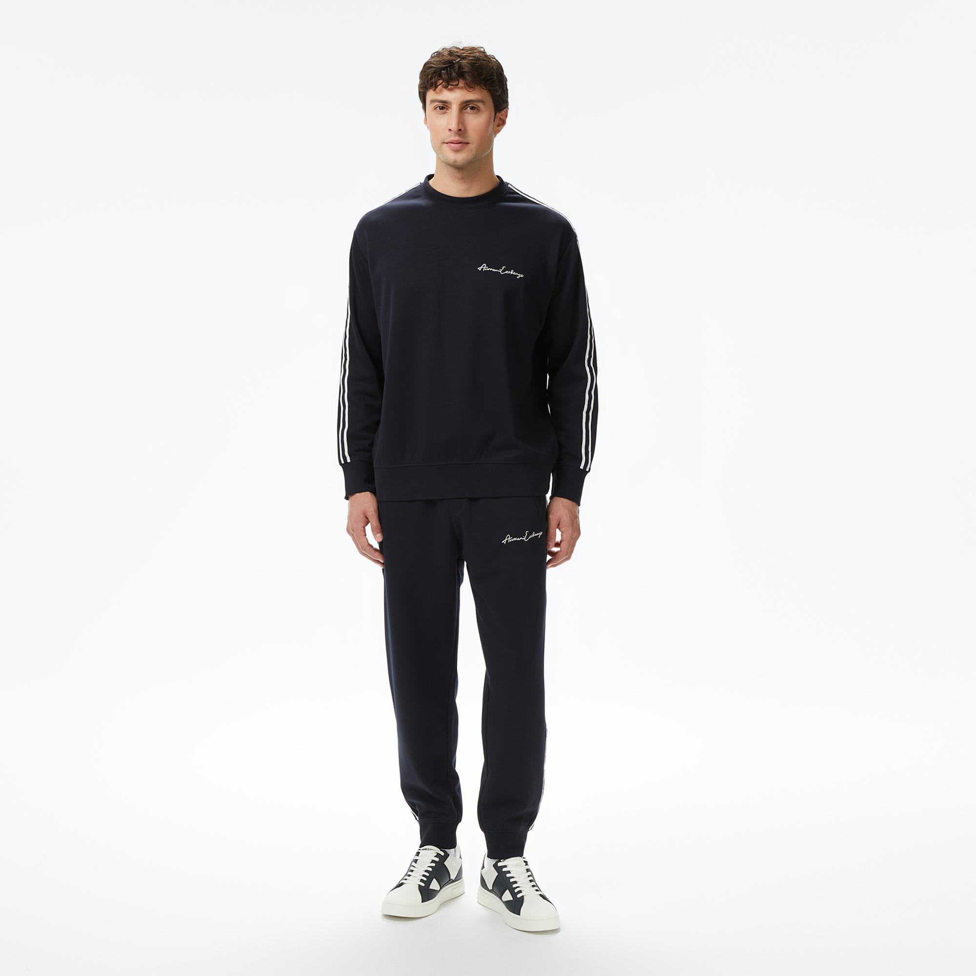 Armani Exchange Erkek Lacivert Sweatshirt