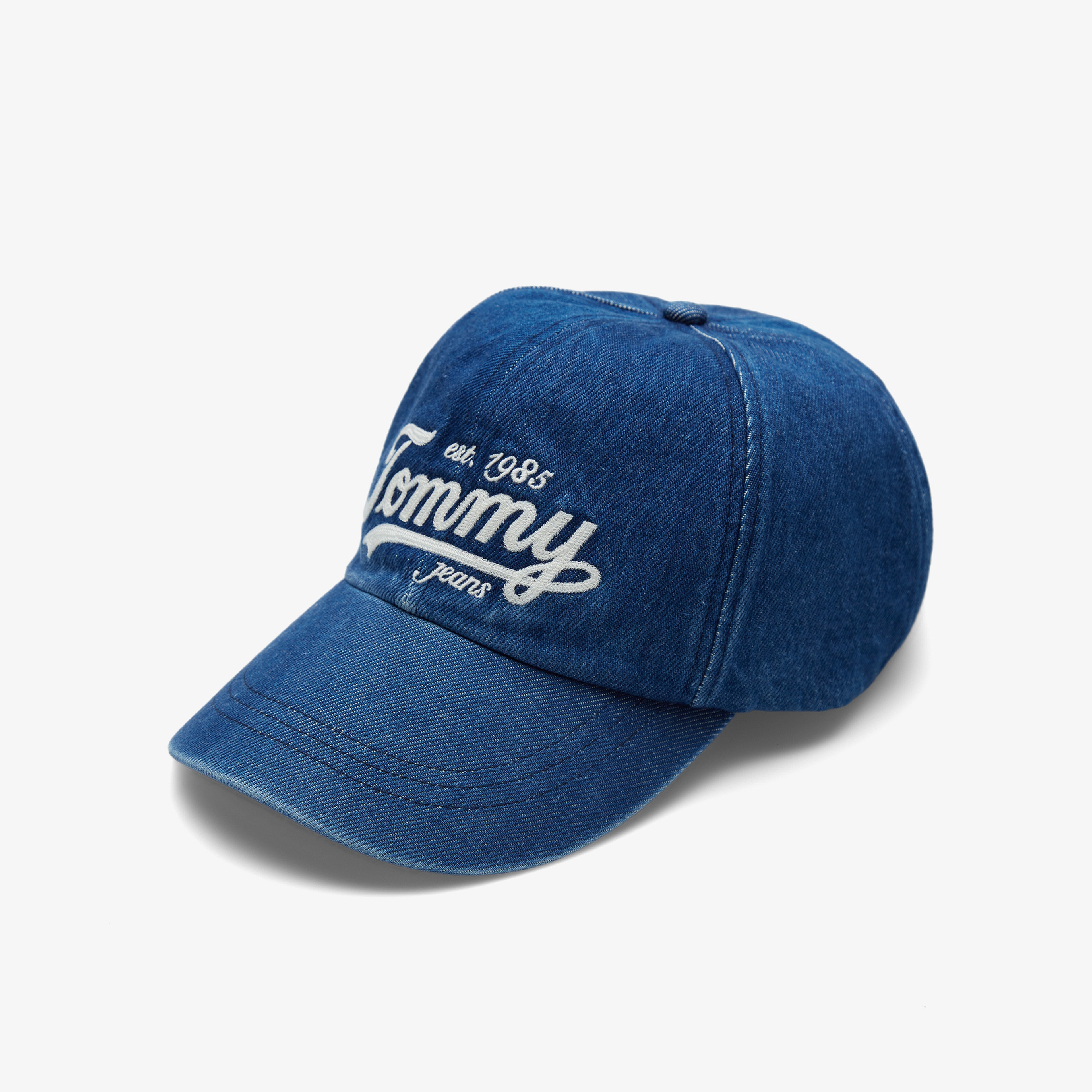 Tommy Jeans Archive Script Denim Erkek Mavi Şapka