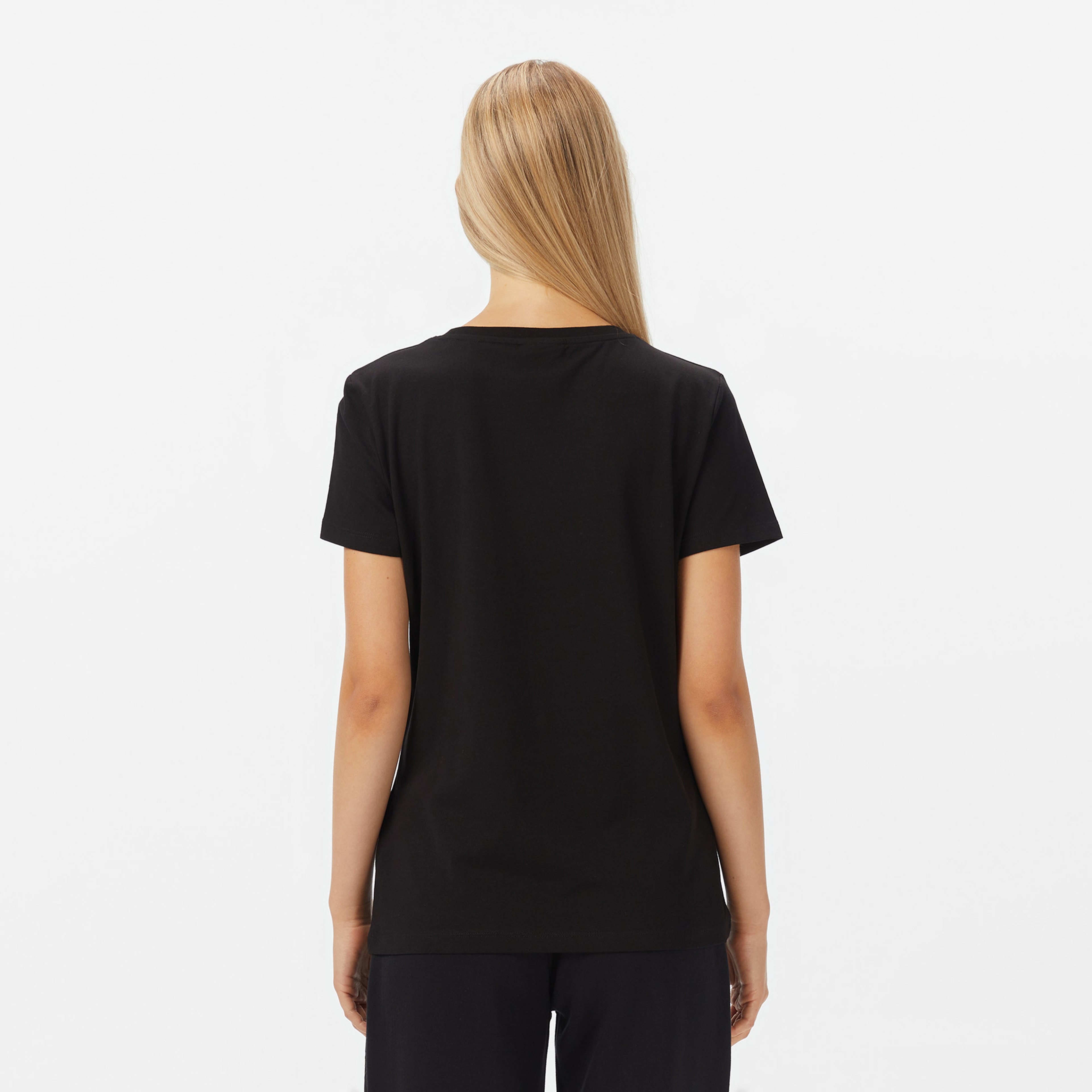 Guess Marina Slim Fit Kadın Siyah T-Shirt